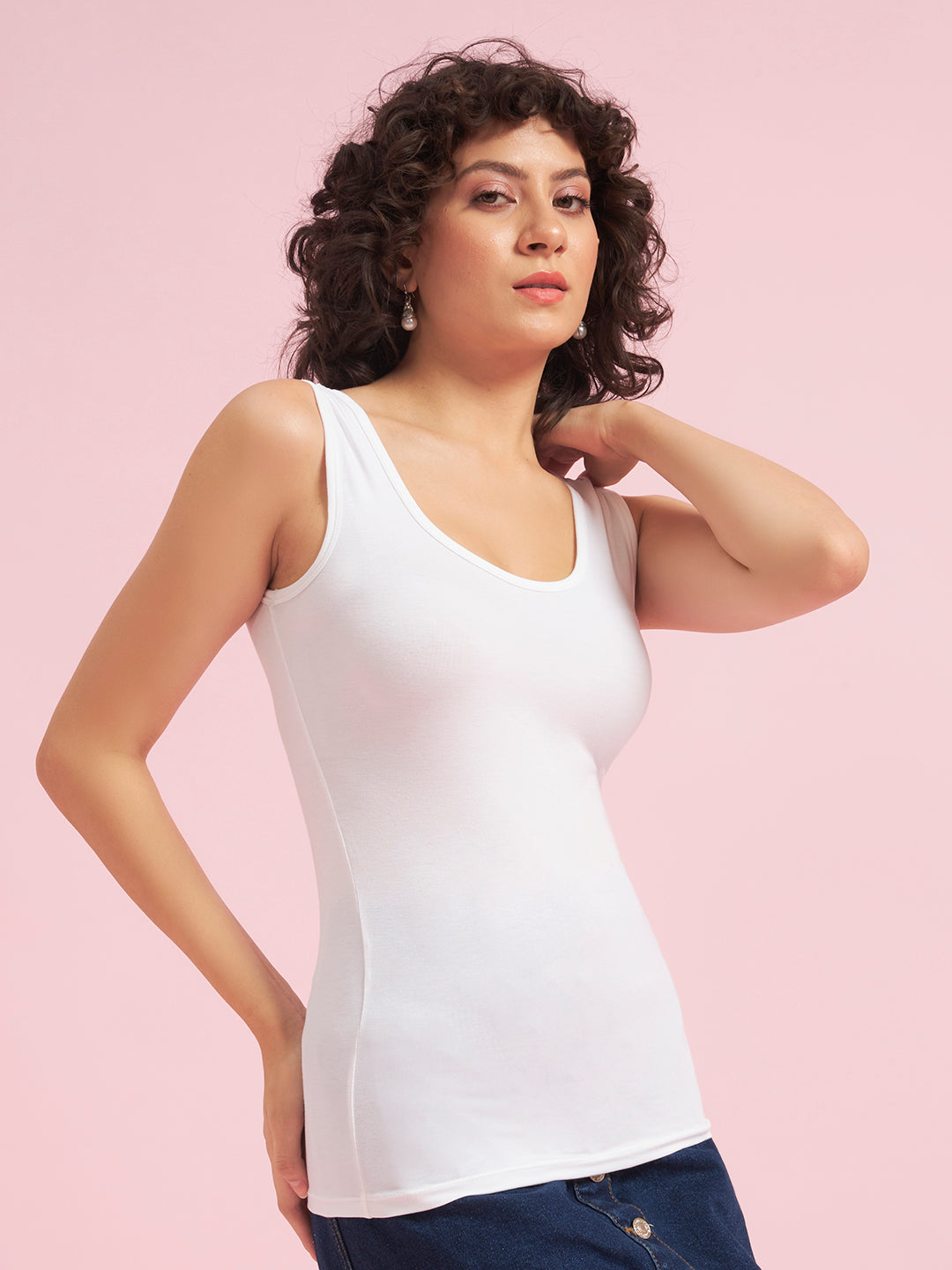 Effectinn Lingerie Women’s Sleeveless Camisole Tank Top | Soft Stretch Innerwear(TANK TOP)