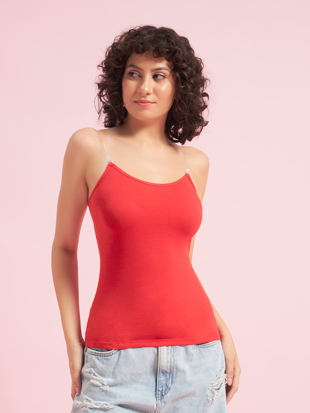 Effectinn Women’s Camisole Top – Soft Stretch Cotton Spaghetti Strap Tank(ADCM_0034)