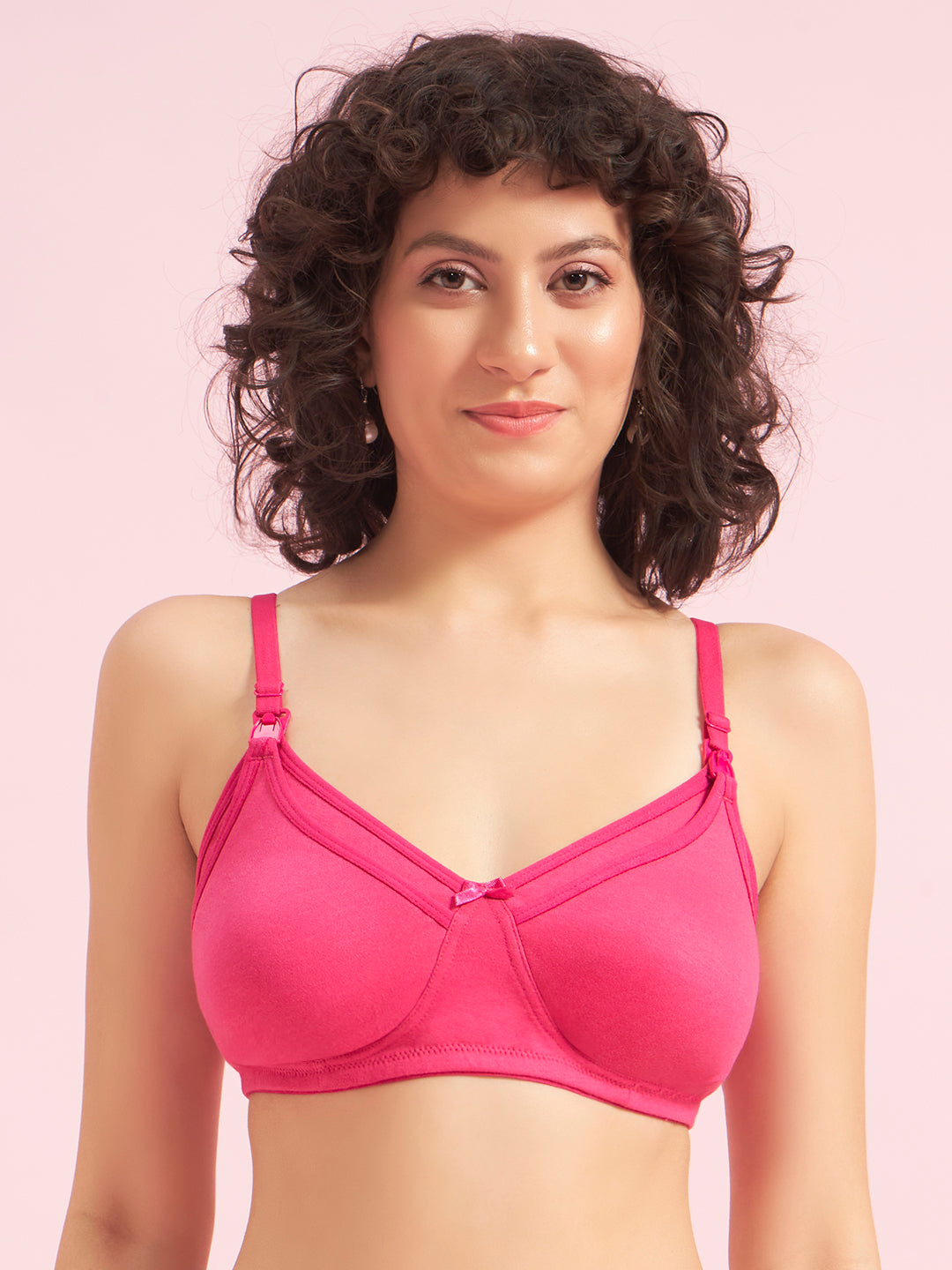 Effectinn Women’s Non-Padded Feeding Bra – Non-Wired Soft Cotton Maternity Nursing Bra