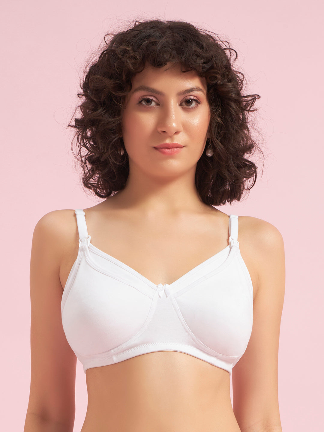Effectinn Women’s Non-Padded Feeding Bra – Non-Wired Soft Cotton Maternity Nursing Bra