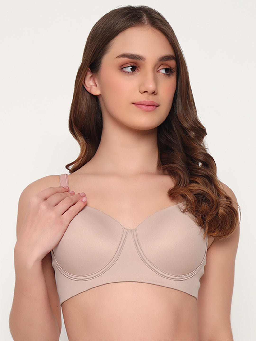 Seamless Ultra Smoothening Invisi Padded Wirefree Full Coverage T-Shirt Bra (ALICE)