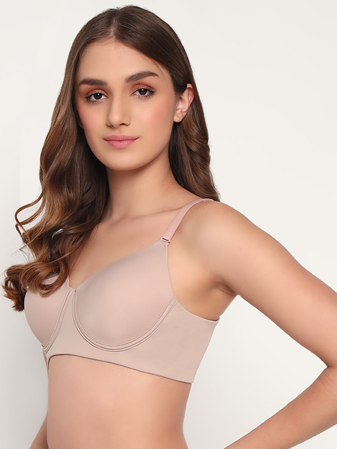 Seamless Ultra Smoothening Invisi Padded Wirefree Full Coverage T-Shirt Bra (ALICE)