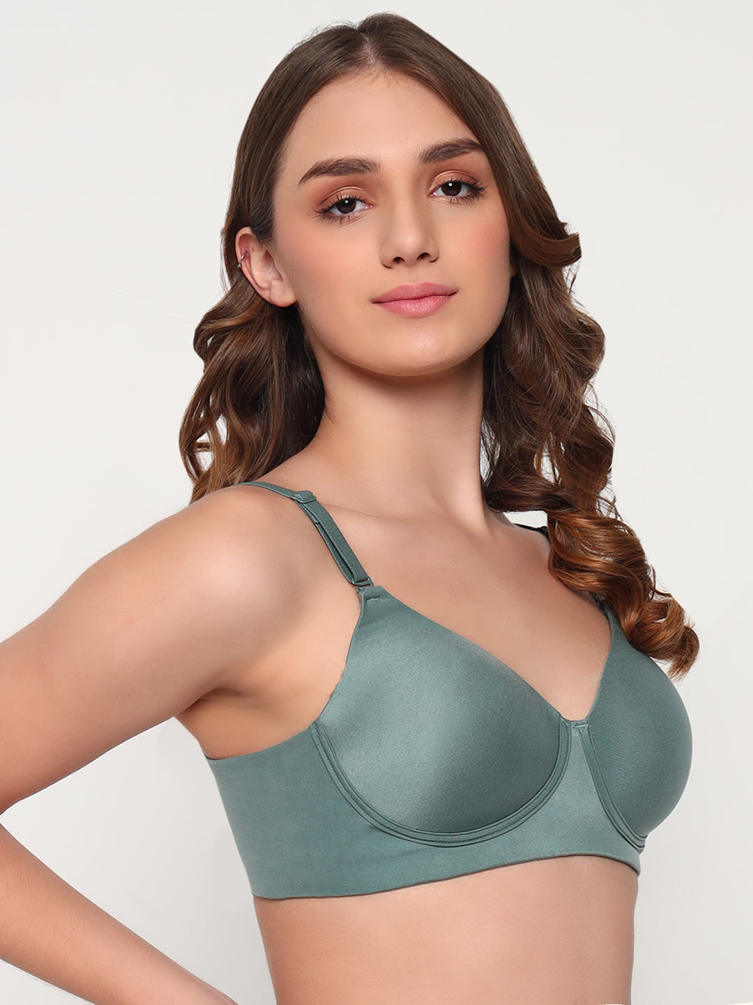 Seamless Ultra Smoothening Invisi Padded Wire free Full Coverage T-Shirt Bra (ALICE)