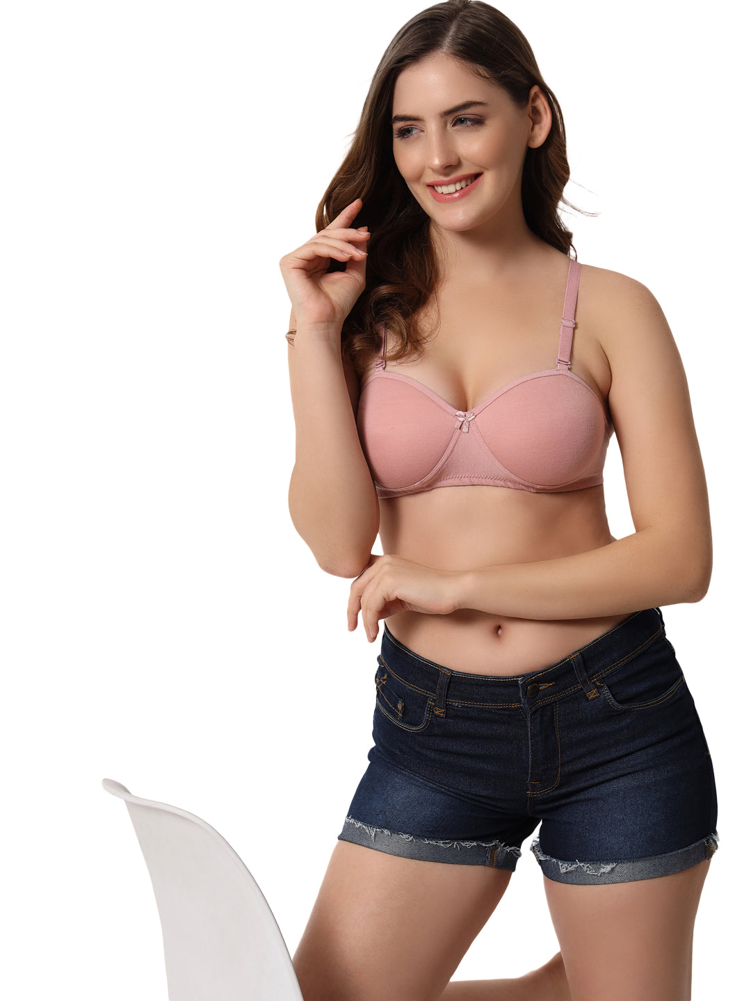 Effectinn Seamless in Demi cup Padded Bra- MUSKAN