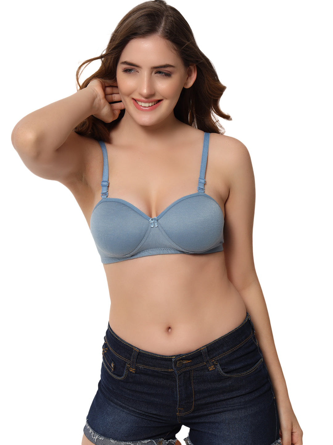 Effectinn Seamless in Demi cup Padded Bra- MUSKAN