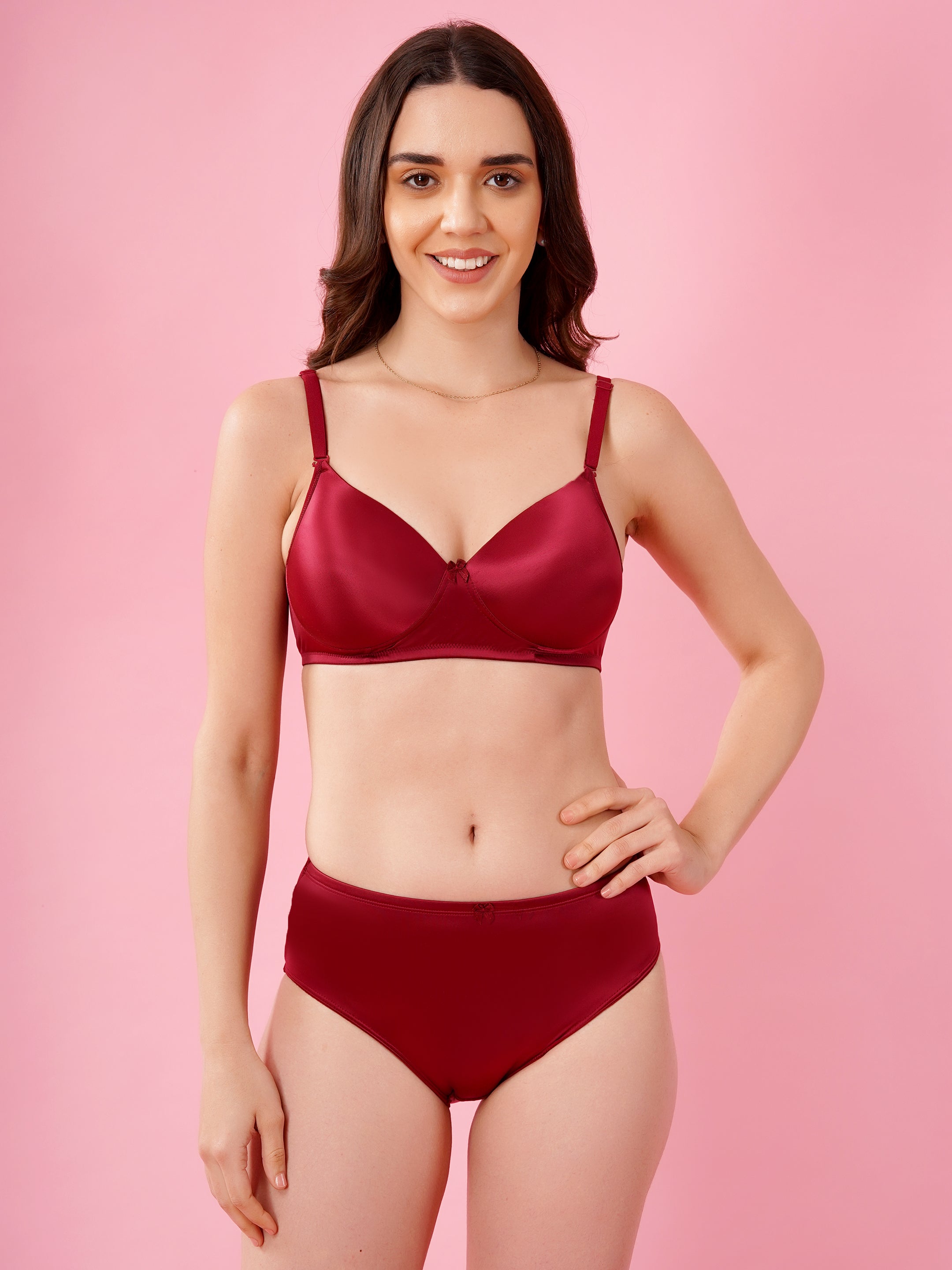 Shine Luxury Padded Bra & Panty Set | Elegant Smooth Fit Lingerie (SHINE PAD SET)