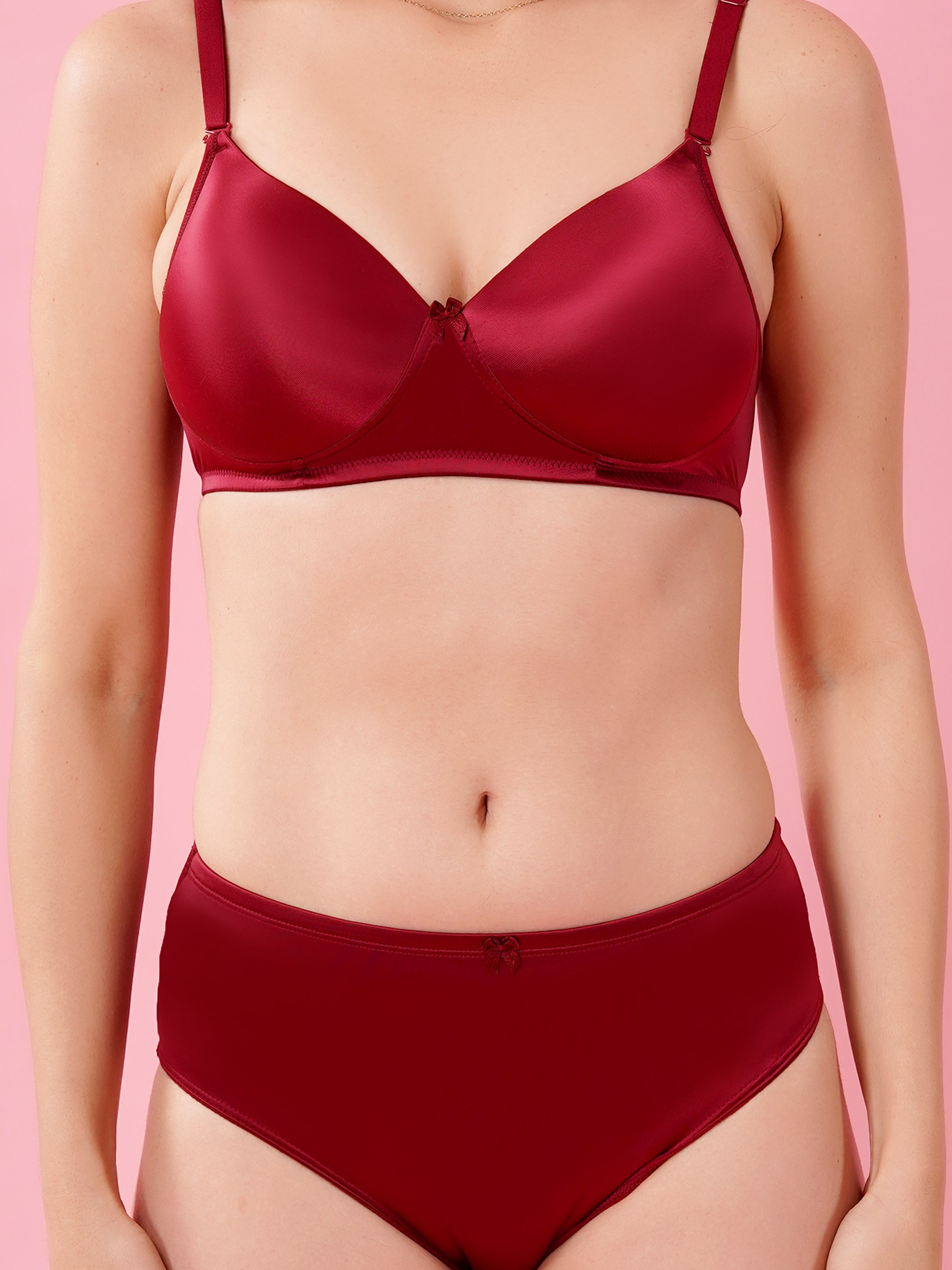 Shine Luxury Padded Bra & Panty Set | Elegant Smooth Fit Lingerie (SHINE PAD SET)