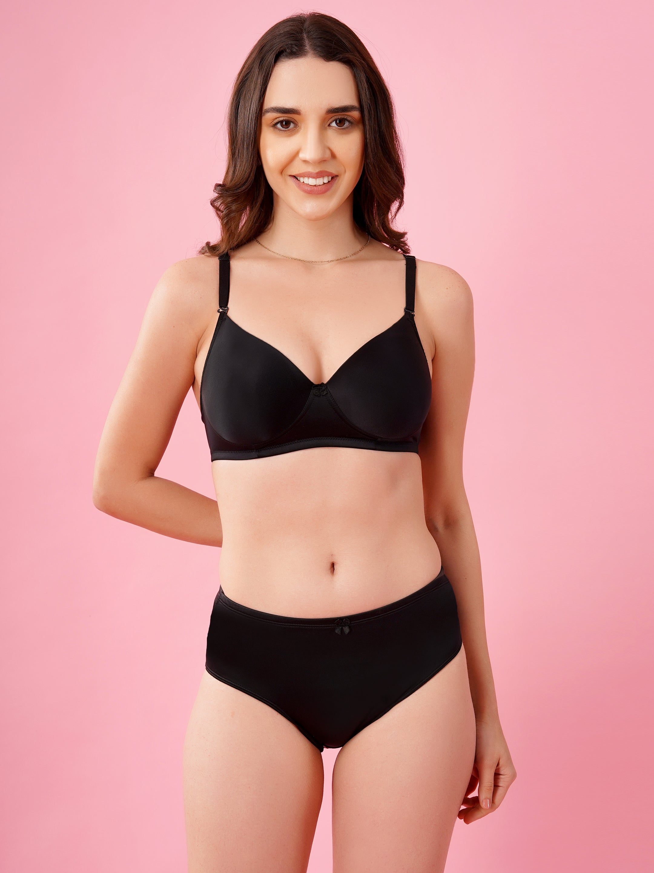 Shine Luxury Padded Bra & Panty Set | Elegant Smooth Fit Lingerie (SHINE PAD SET)