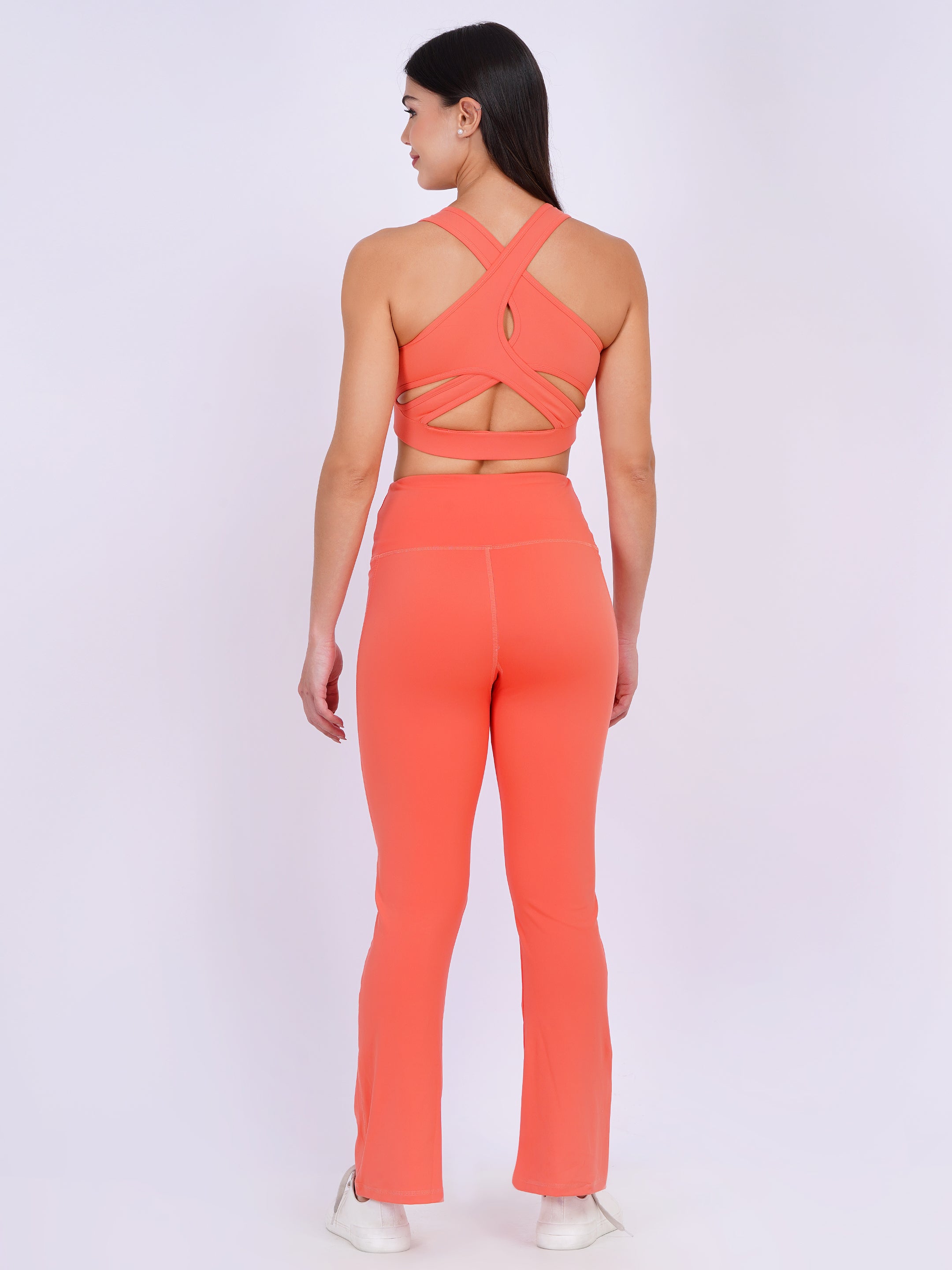 The Everywhere Flare Leggings | Coral