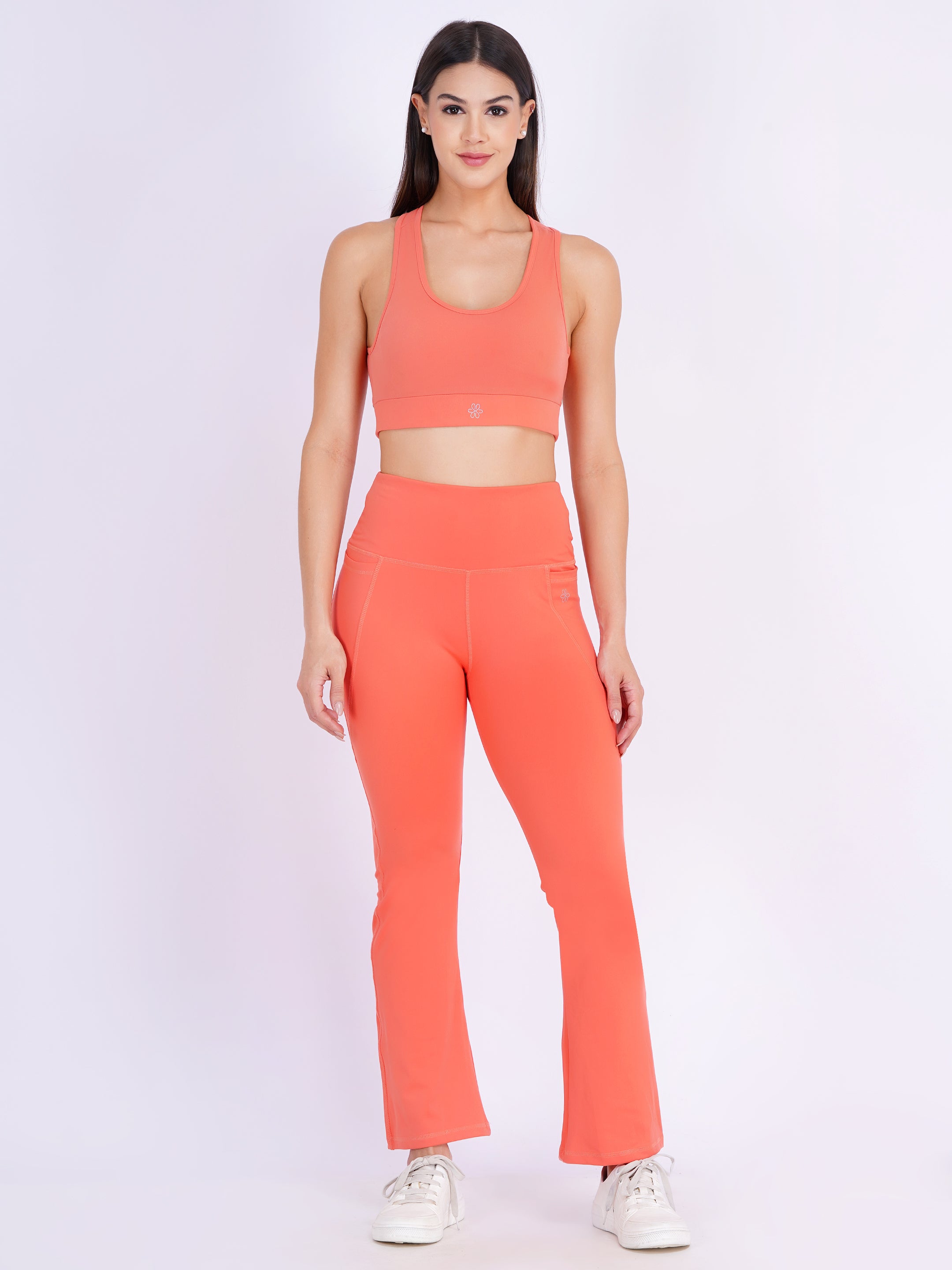 The Everywhere Flare Leggings | Coral