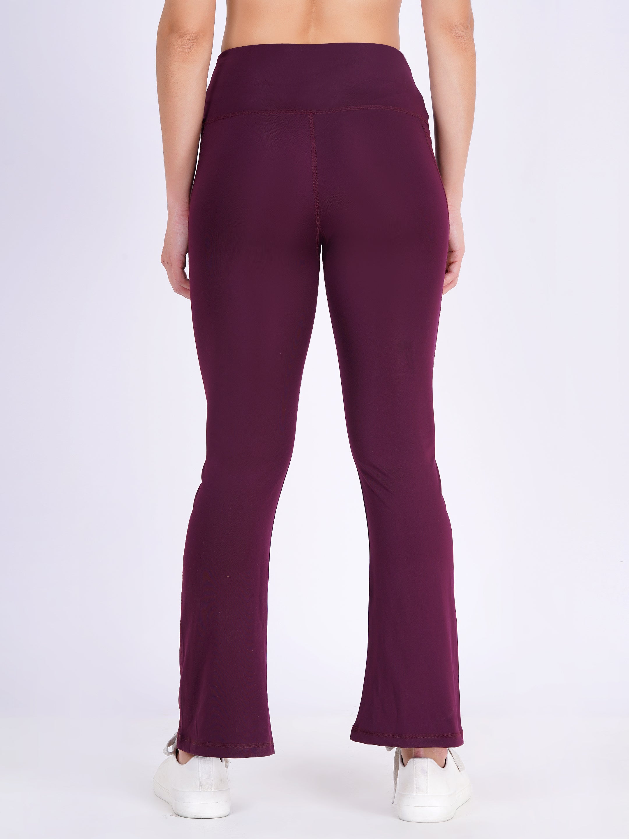 The Everywhere Flare Leggings | Deep Maroon