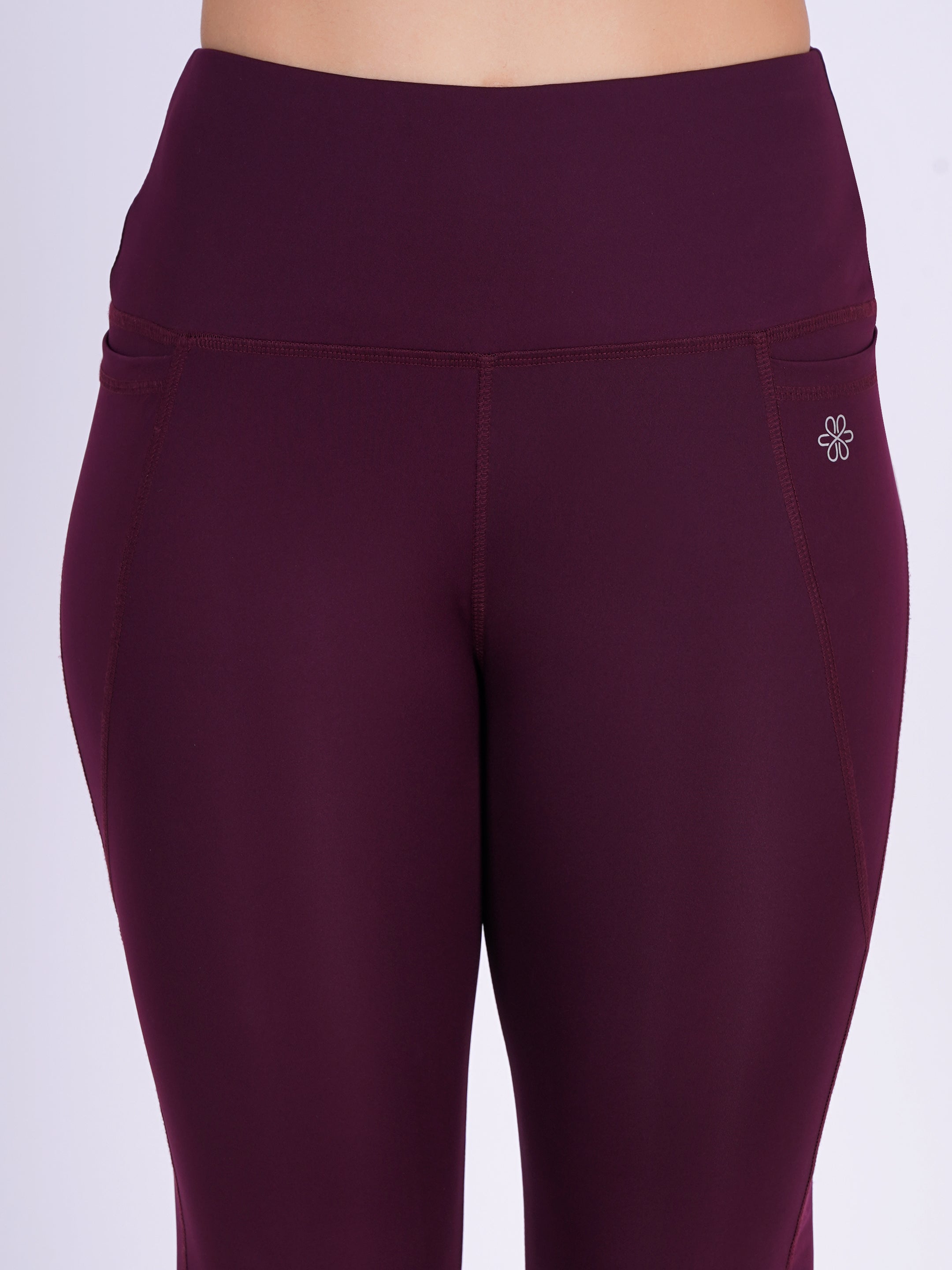 The Everywhere Flare Leggings | Deep Maroon
