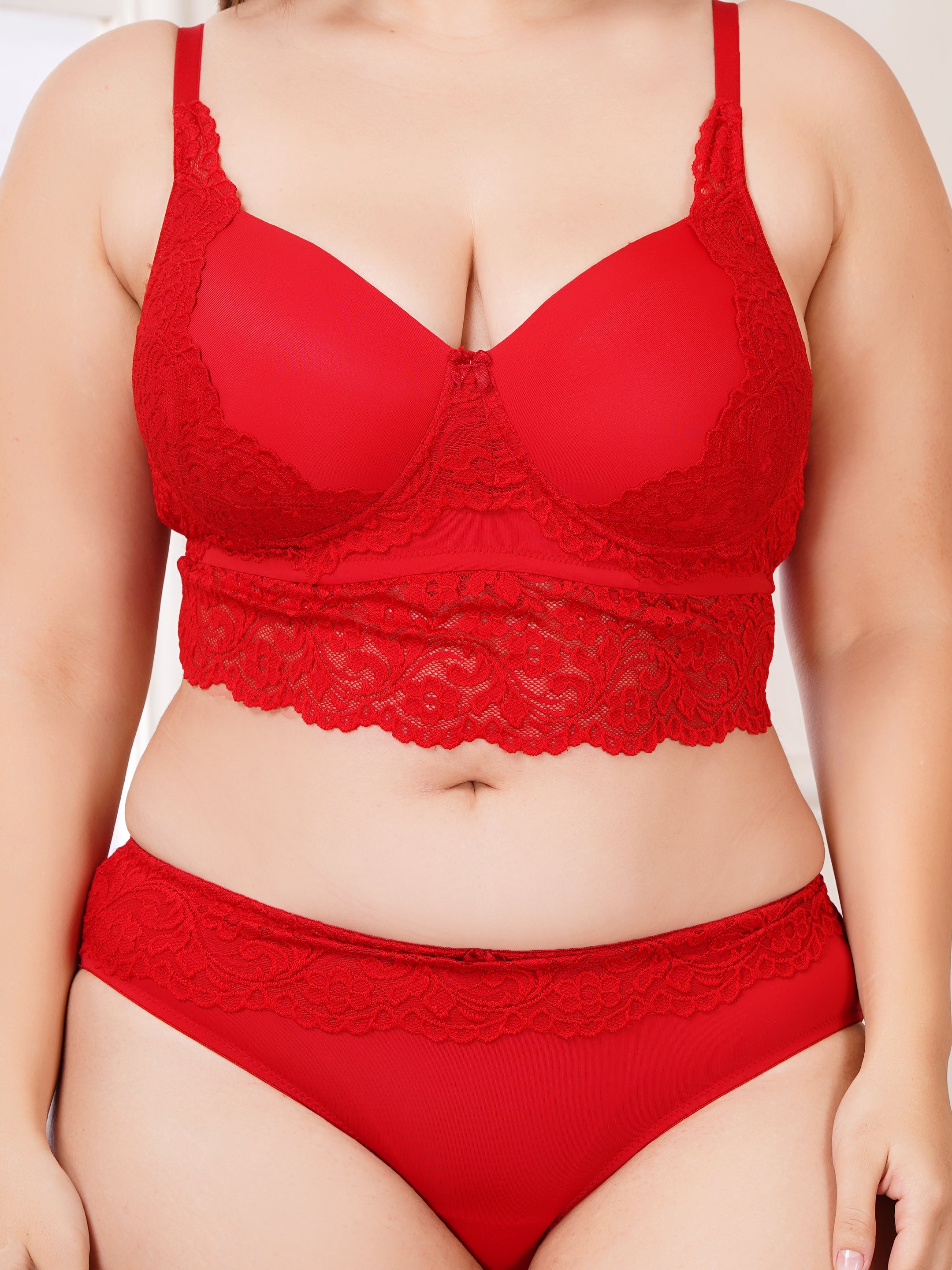 Premium Lace Bralette & Bikini Panty Set for Women | Comfortable Daily Wear Lingerie (1276)