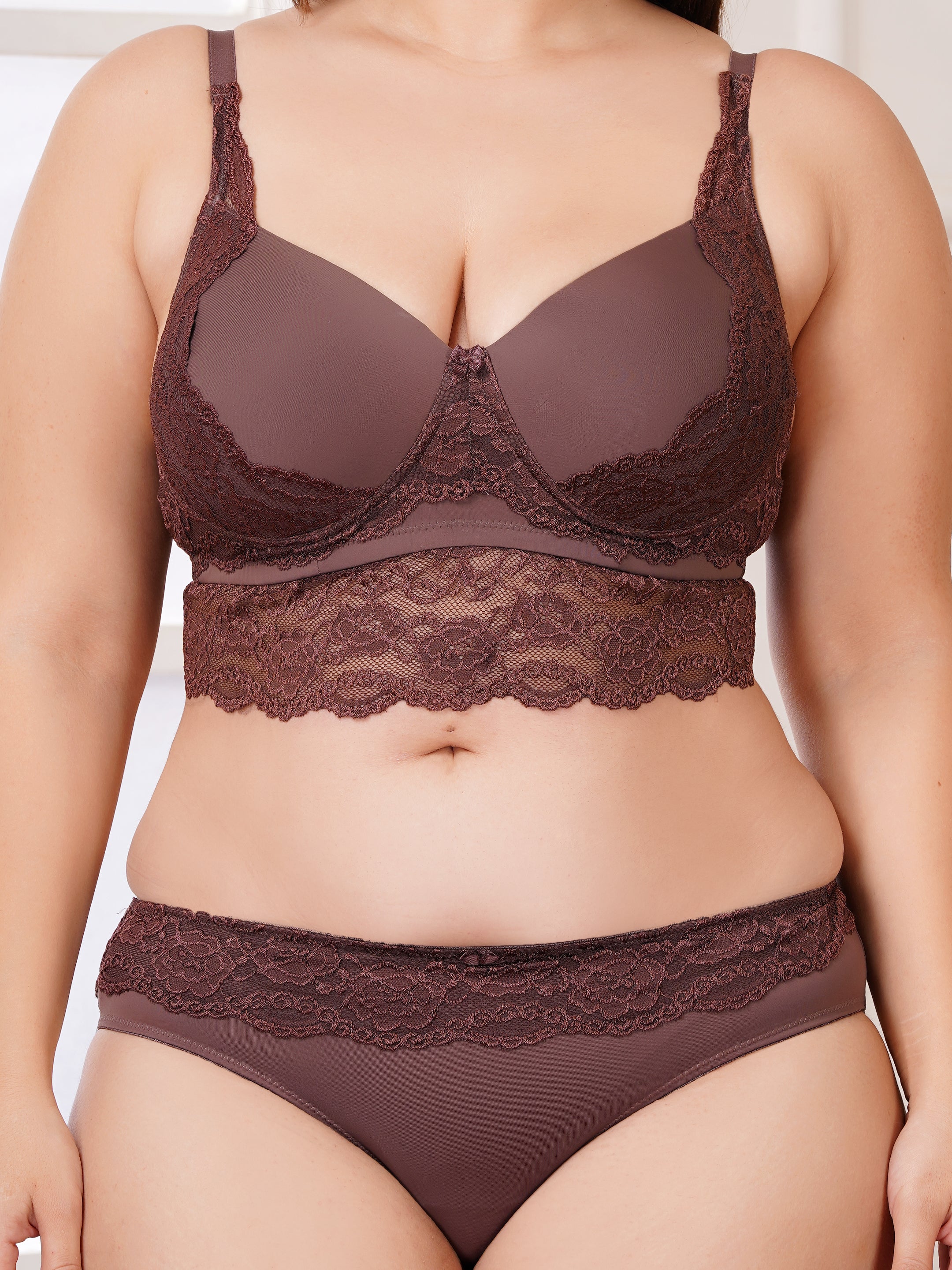 Premium Lace Bralette & Bikini Panty Set for Women | Comfortable Daily Wear Lingerie (1276)