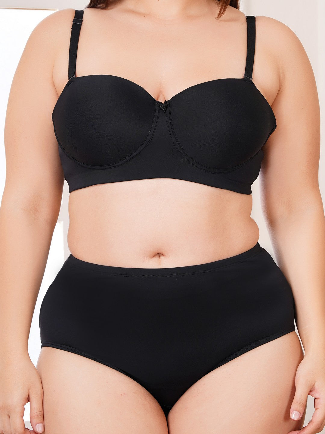 Effectinn Lingerie Curve Confidence Demi Cup Bra & High-Waist Panty Set (DASY SET)