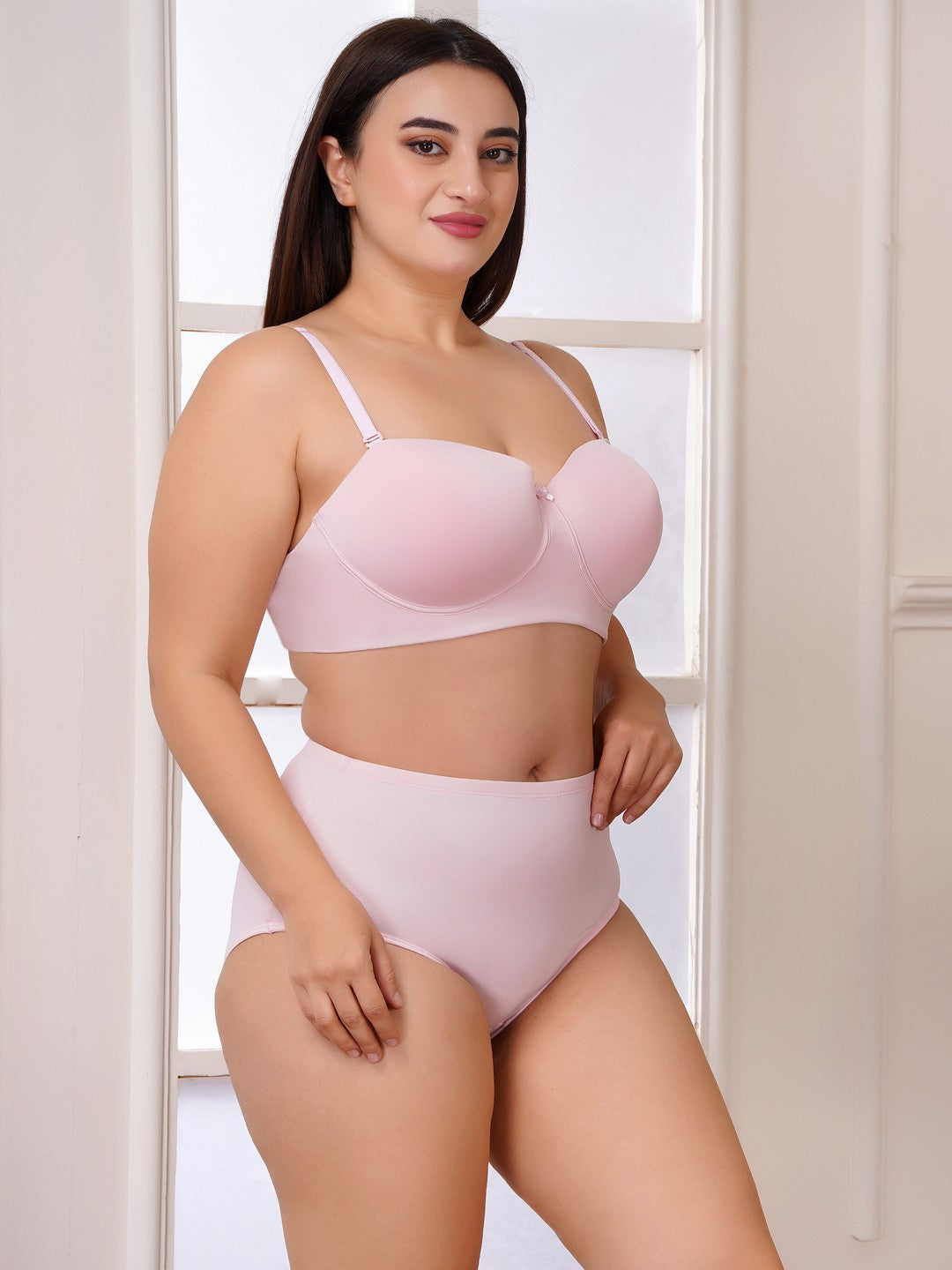Effectinn Lingerie Curve Confidence Demi Cup Bra & High-Waist Panty Set (DASY SET)
