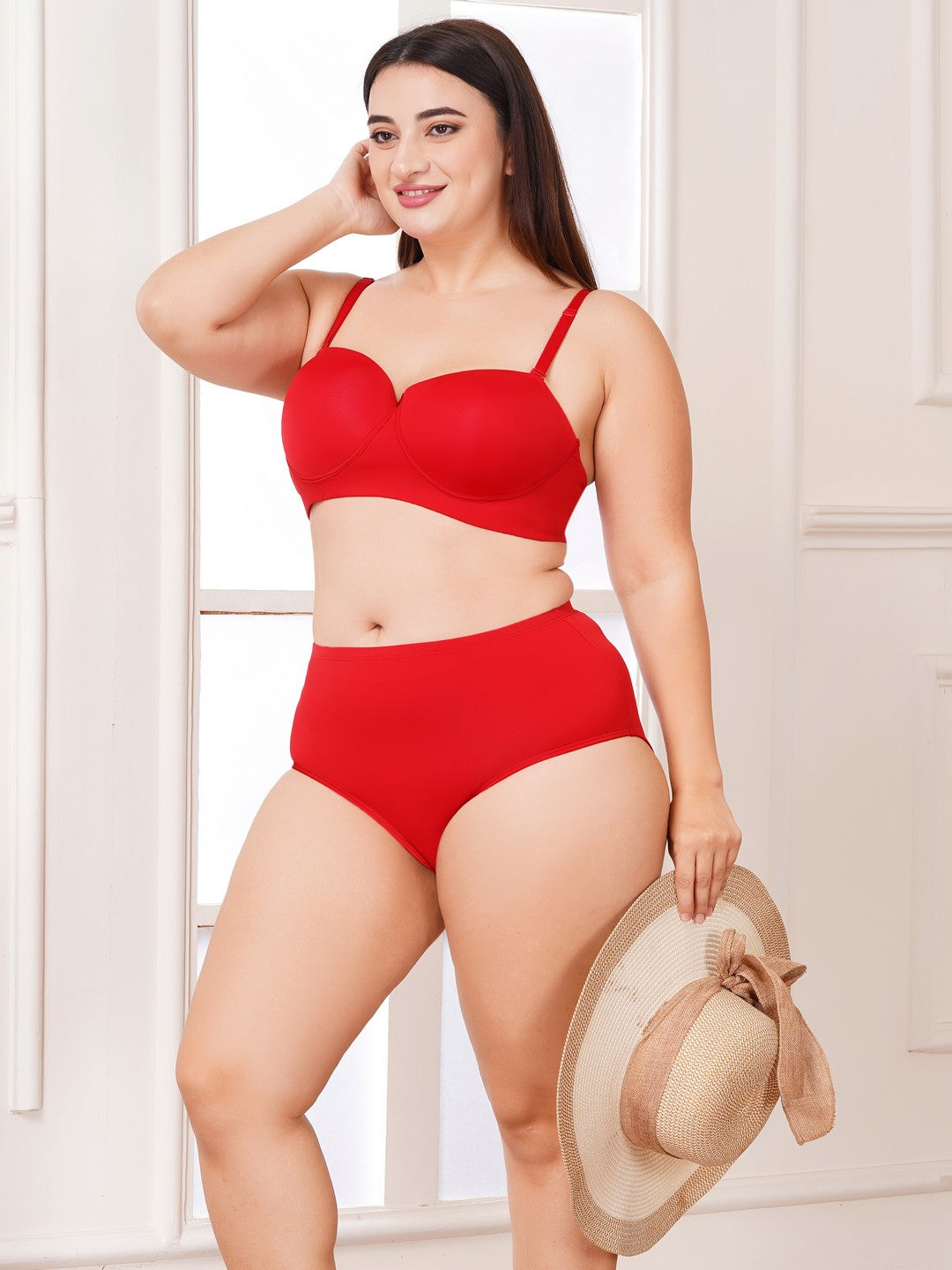 Effectinn Lingerie Curve Confidence Demi Cup Bra & High-Waist Panty Set (DASY SET)