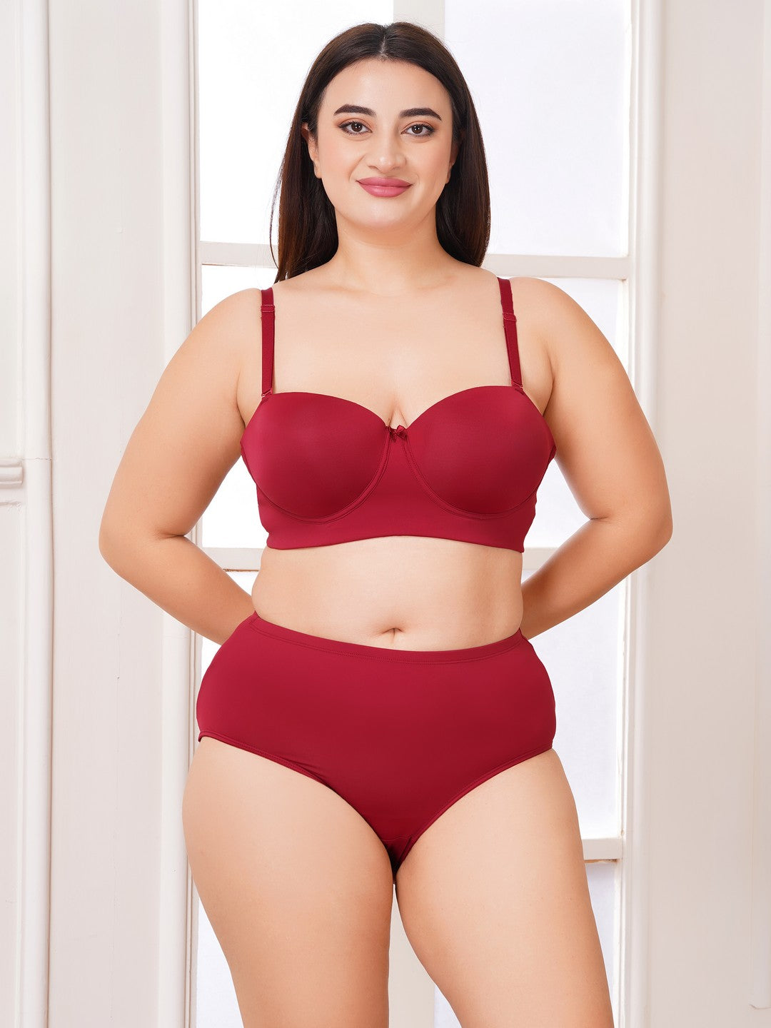 Effectinn Lingerie Curve Confidence Demi Cup Bra & High-Waist Panty Set (DASY SET)