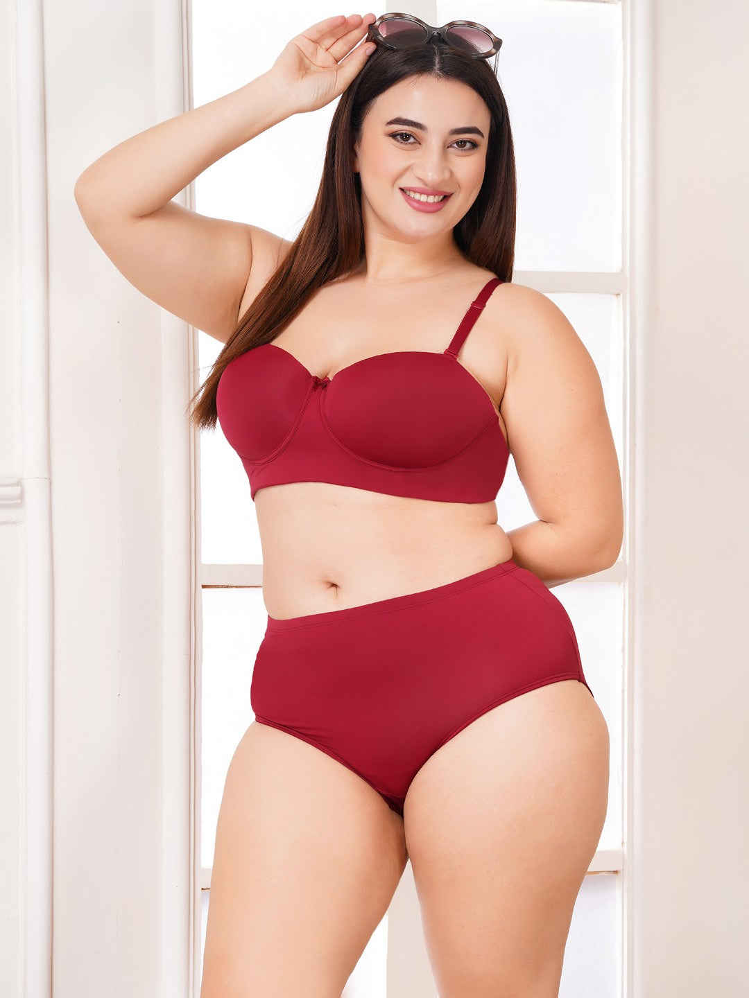 Effectinn Lingerie Curve Confidence Demi Cup Bra & High-Waist Panty Set (DASY SET)