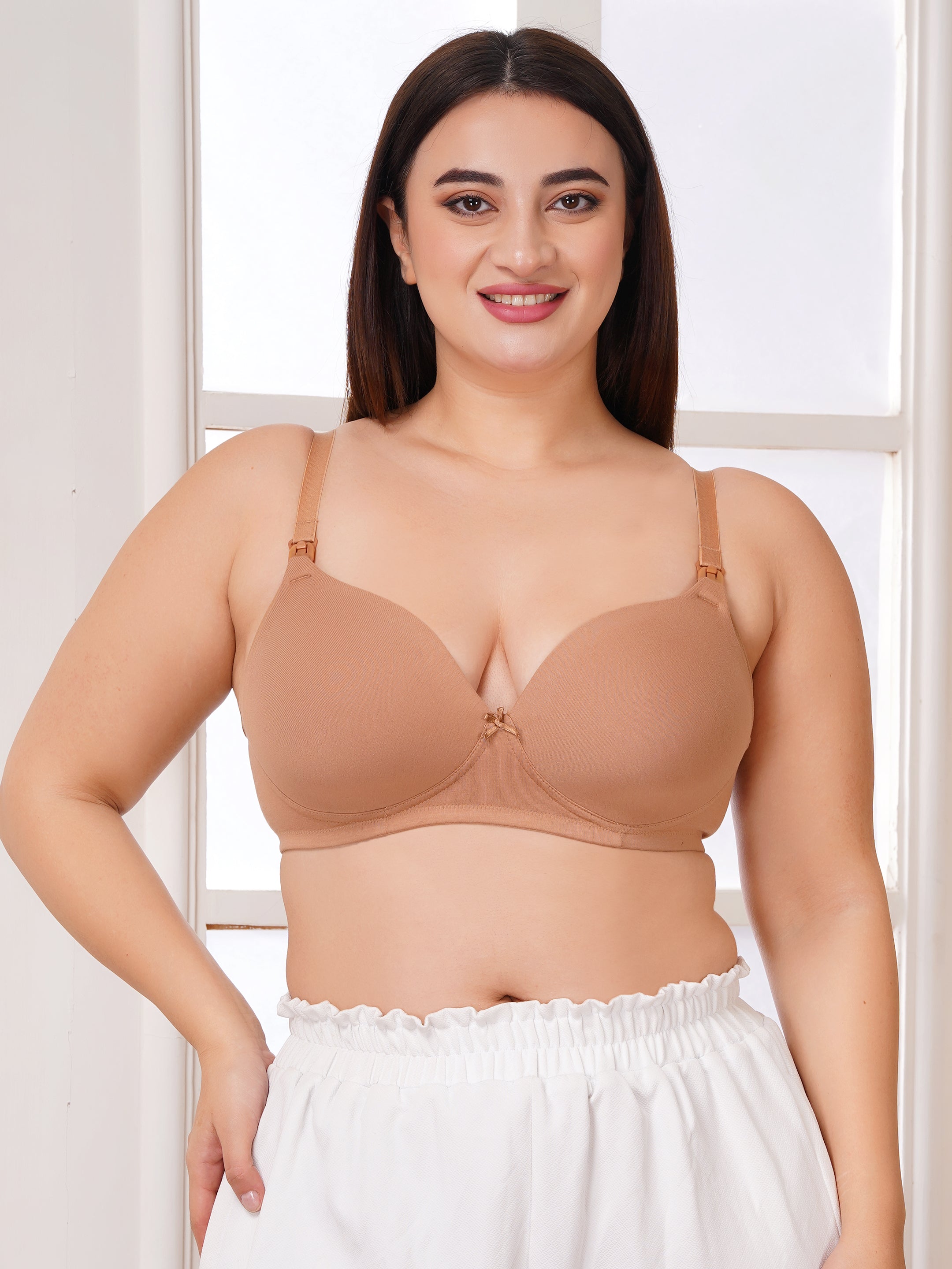 Maternity & Nursing Padded Bra for Women | Full Coverage & Stretchable Fabric (ZV-FD-PAD)