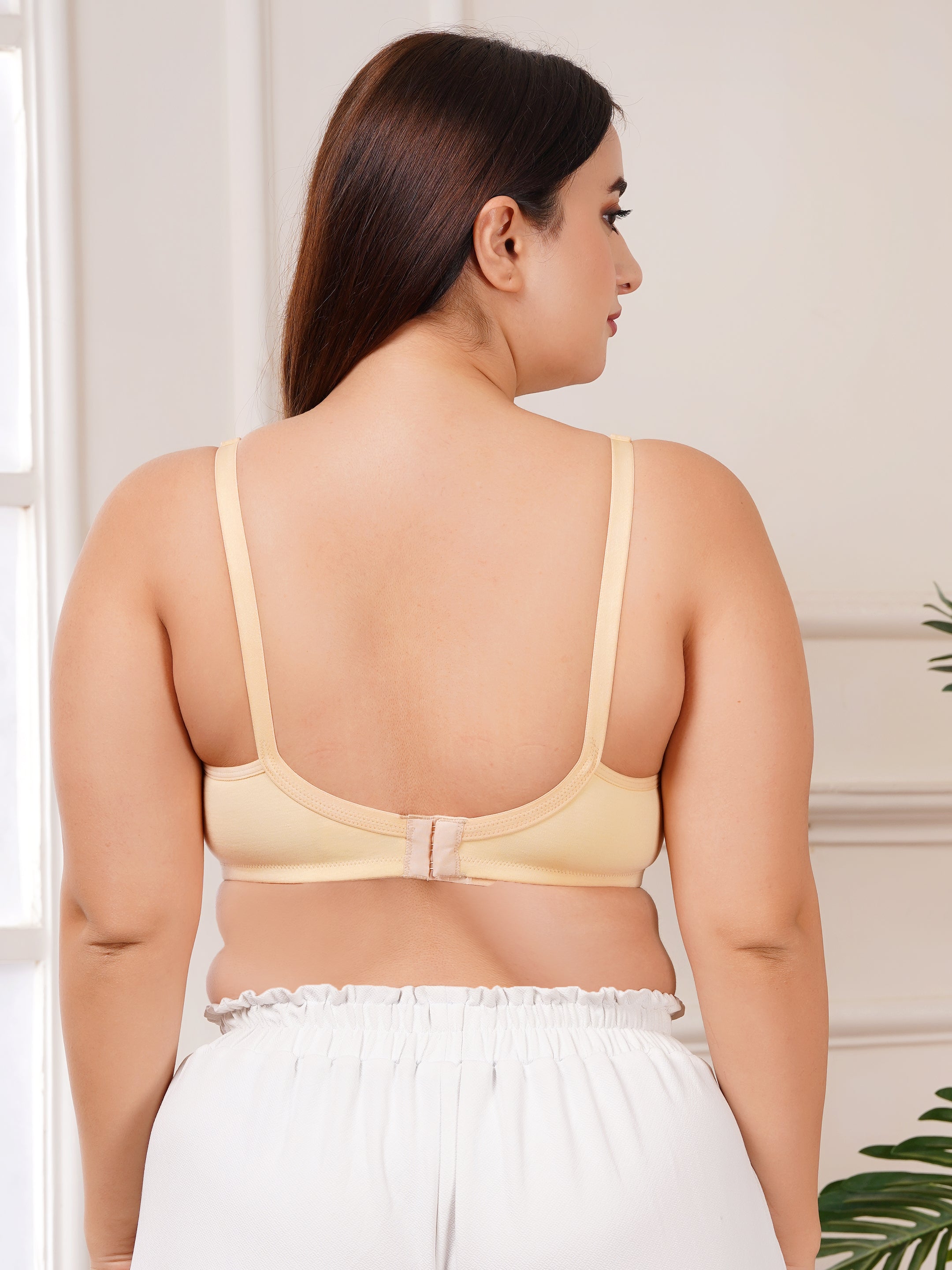 Soft Cotton Non-Padded Maternity Nursing Bra – Easy Feeding Bra for New Moms