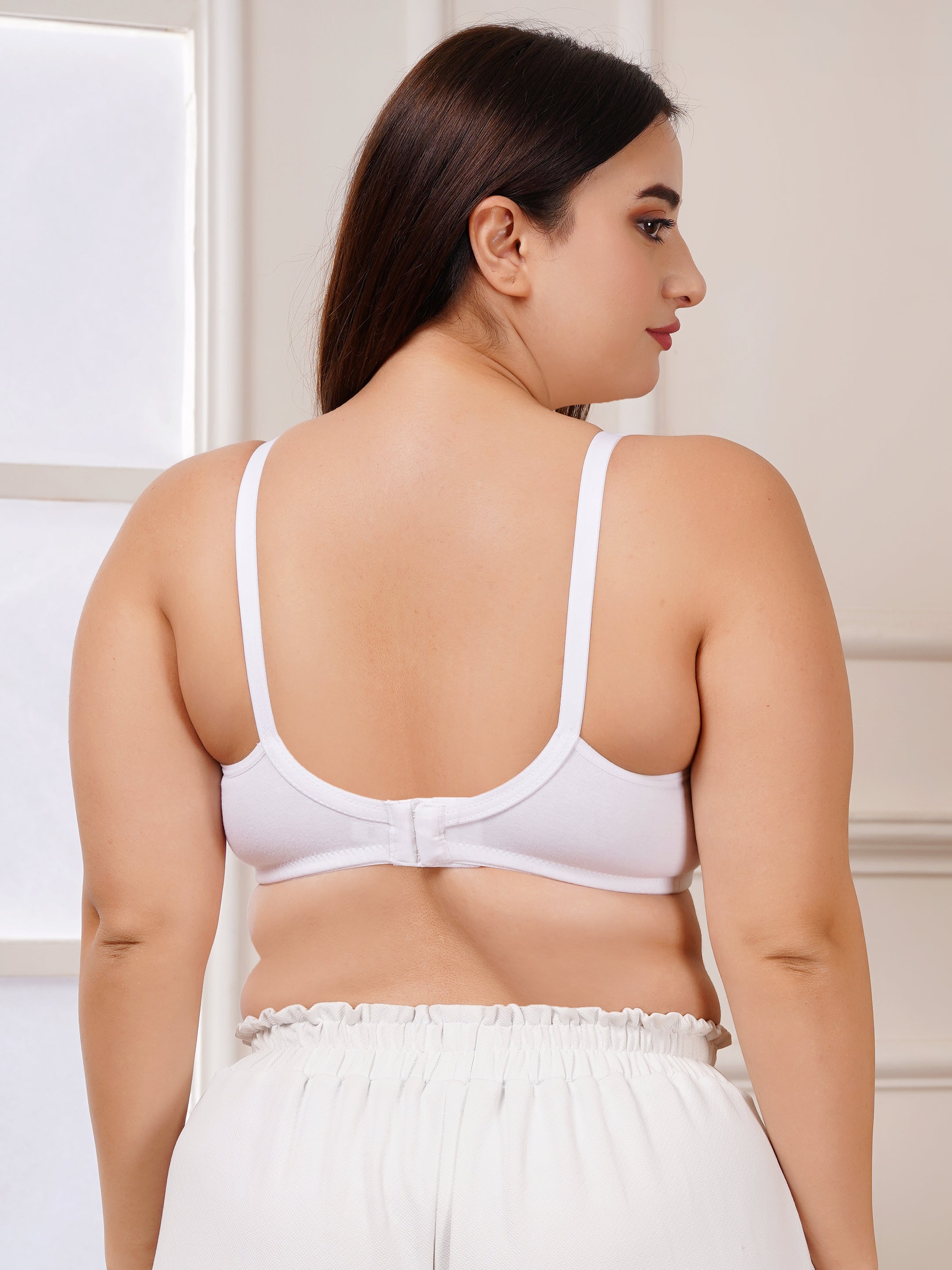 Soft Cotton Non-Padded Maternity Nursing Bra – Easy Feeding Bra for New Moms