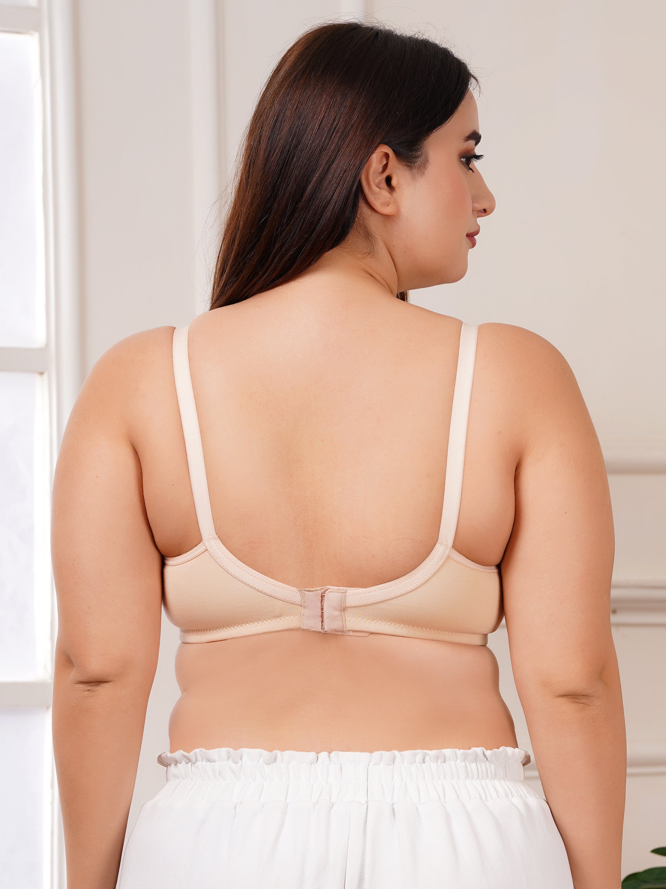 Soft Cotton Non-Padded Maternity Nursing Bra – Easy Feeding Bra for New Moms