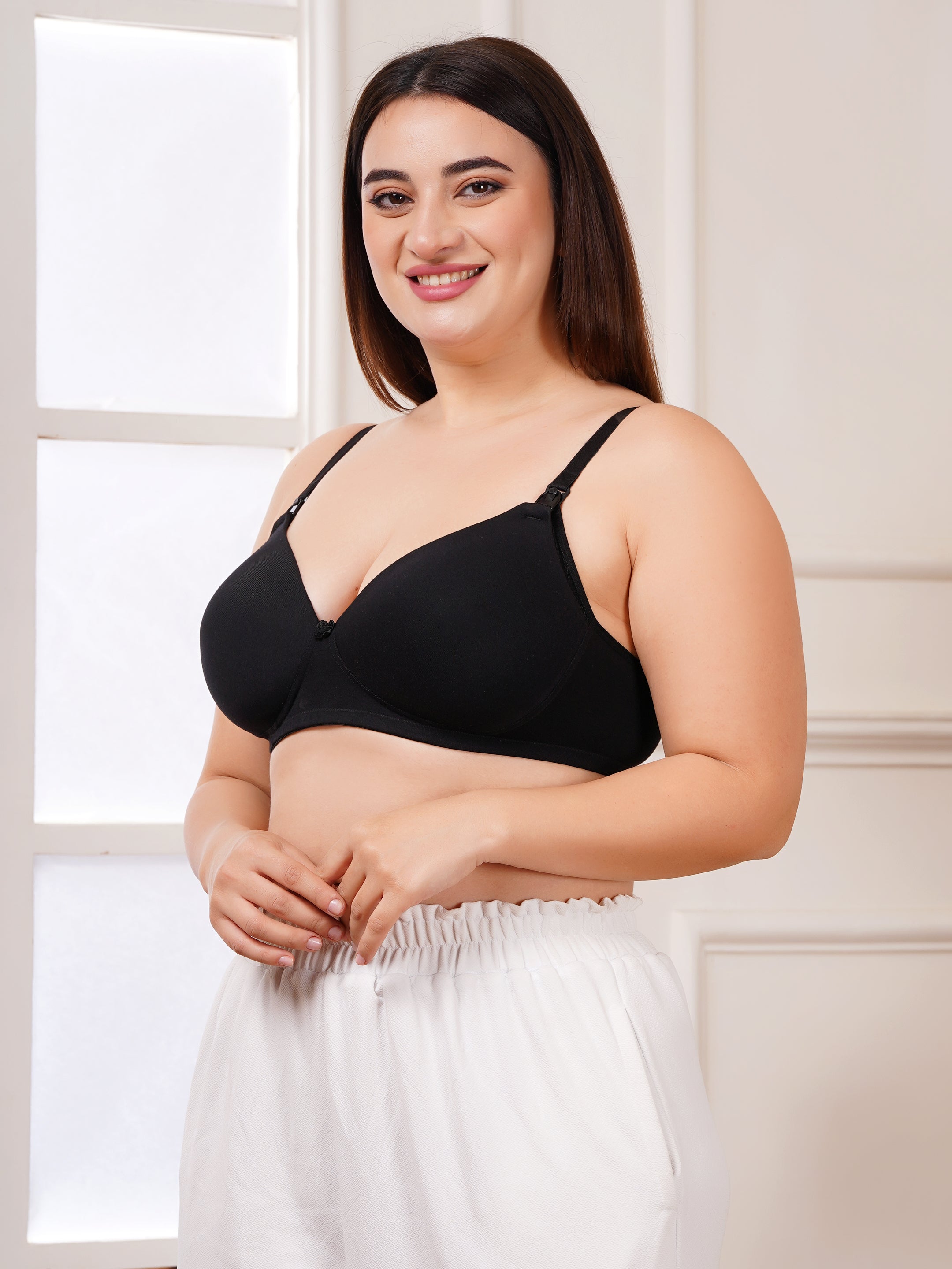 Maternity & Nursing Padded Bra for Women | Full Coverage & Stretchable Fabric (ZV-FD-PAD)