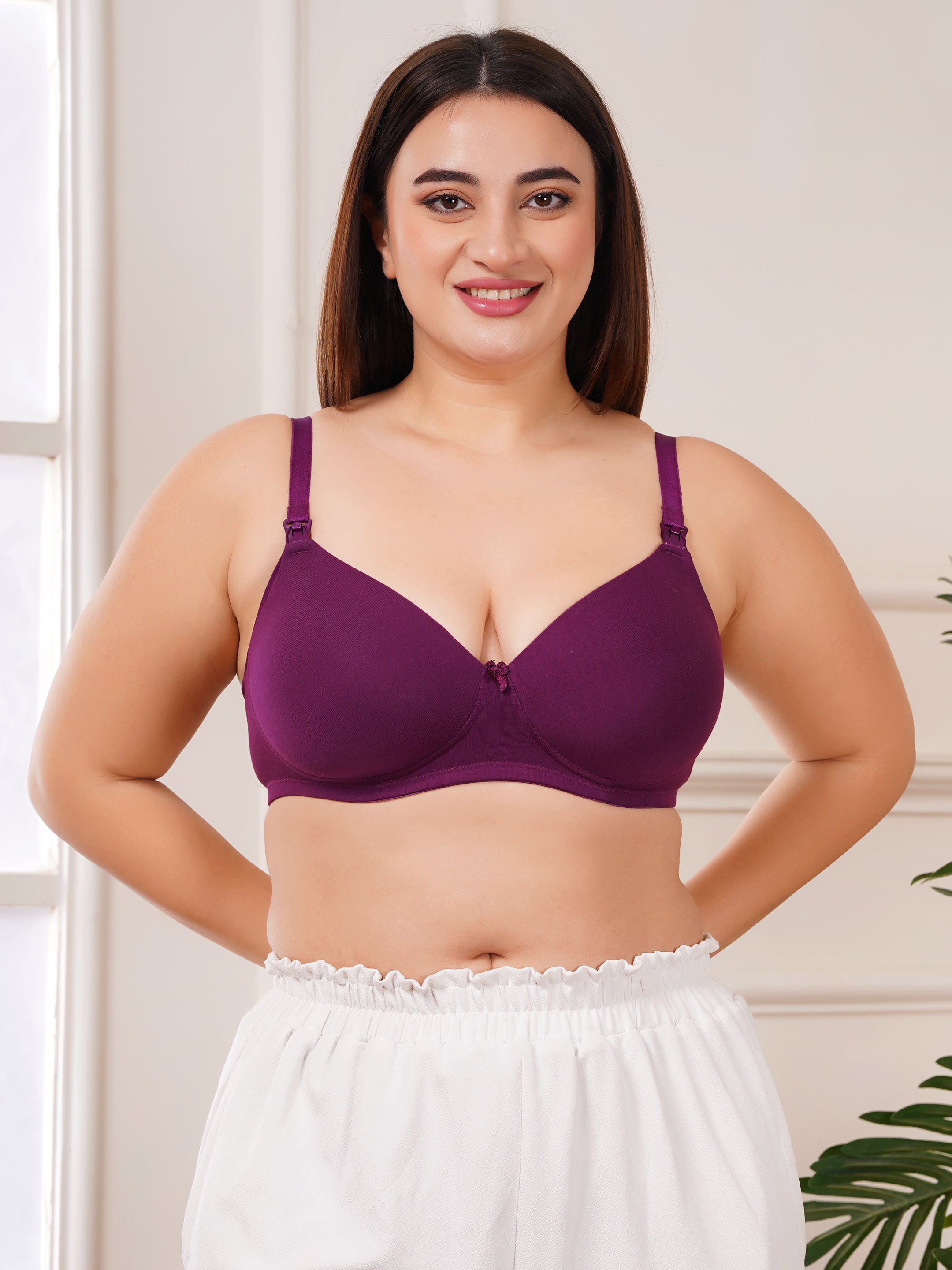 Maternity & Nursing Padded Bra for Women | Full Coverage & Stretchable Fabric (ZV-FD-PAD)