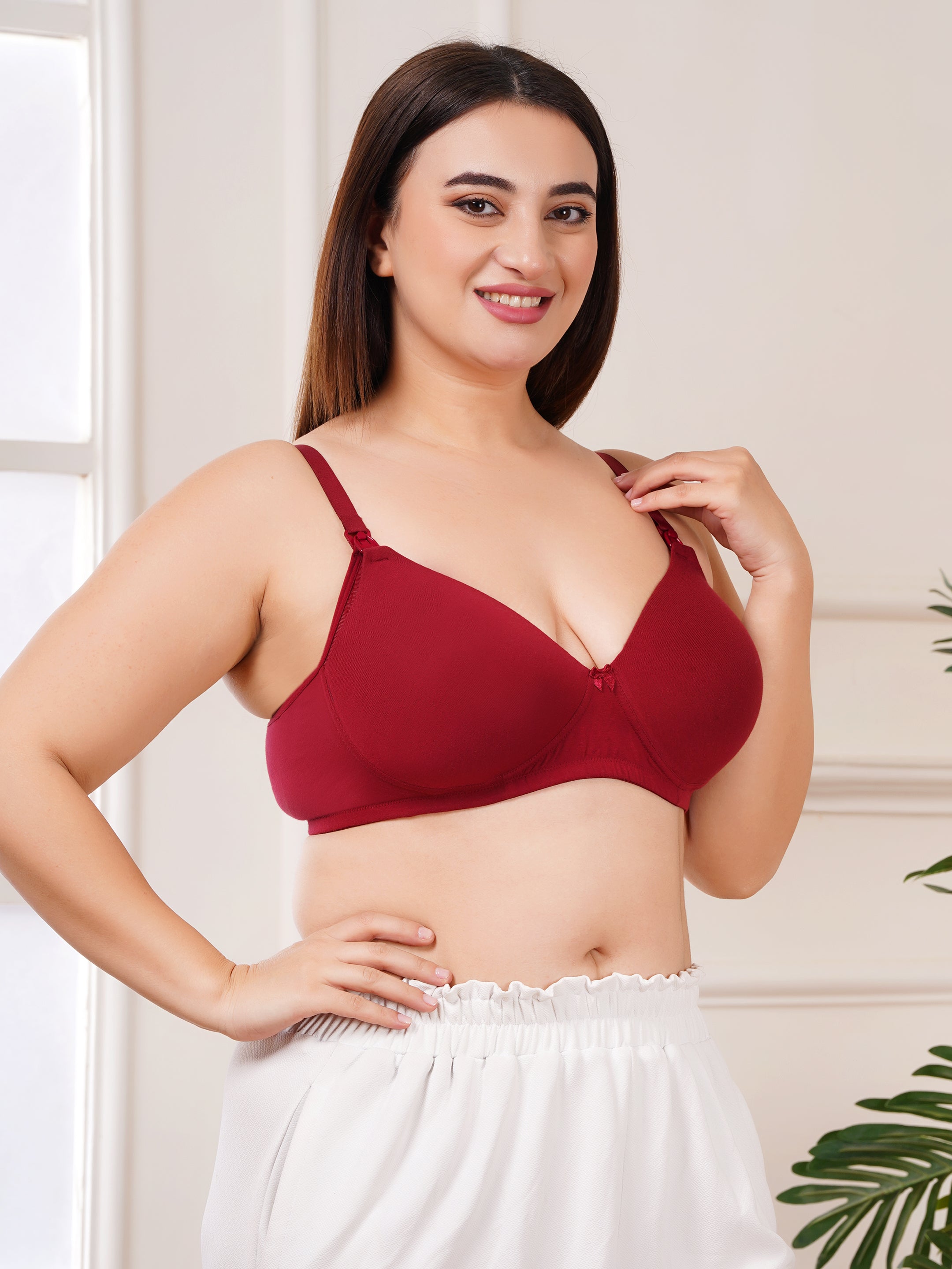 Maternity & Nursing Padded Bra for Women | Full Coverage & Stretchable Fabric (ZV-FD-PAD)