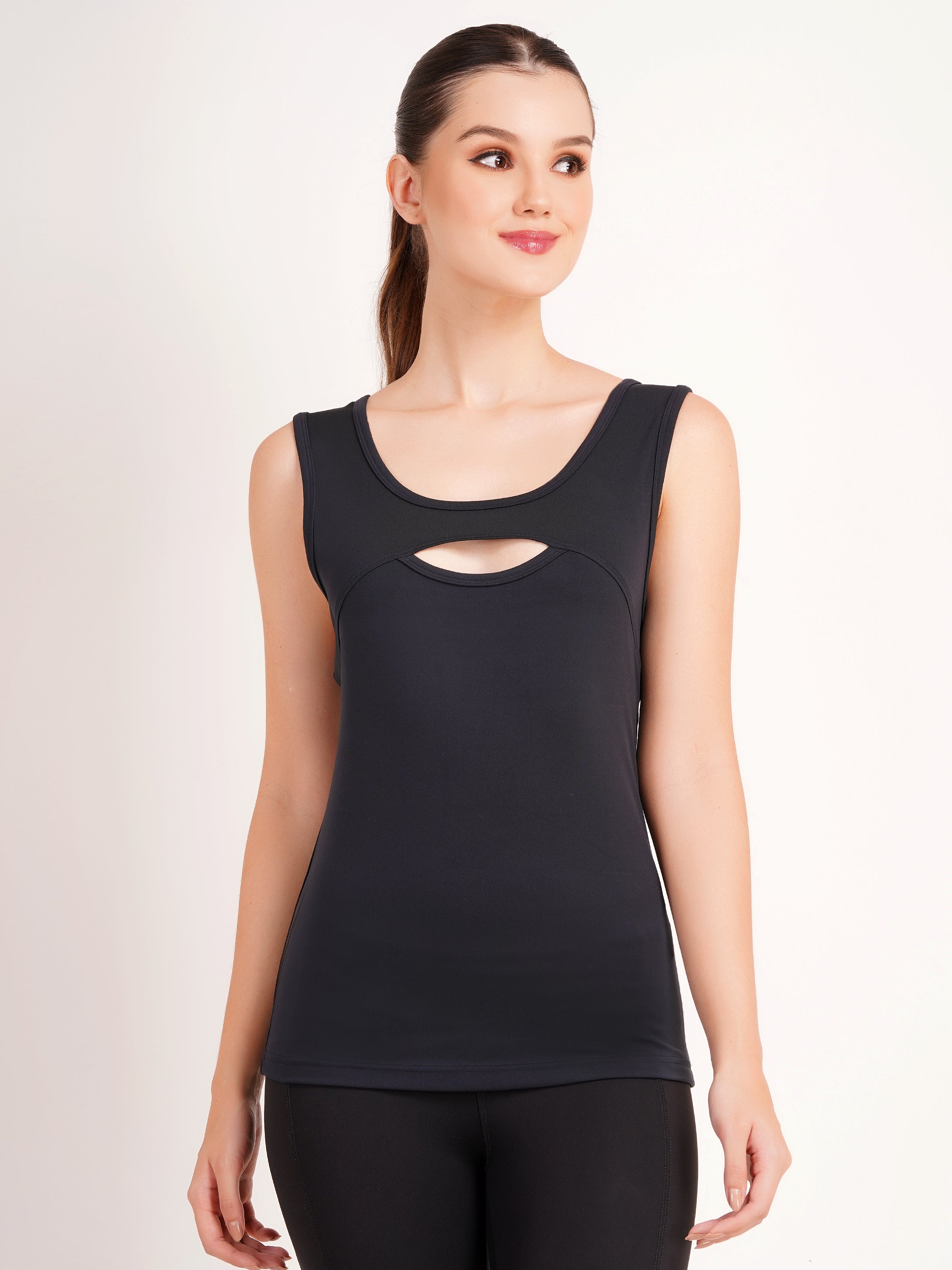 The Studio Criss-Cross Tank | Black