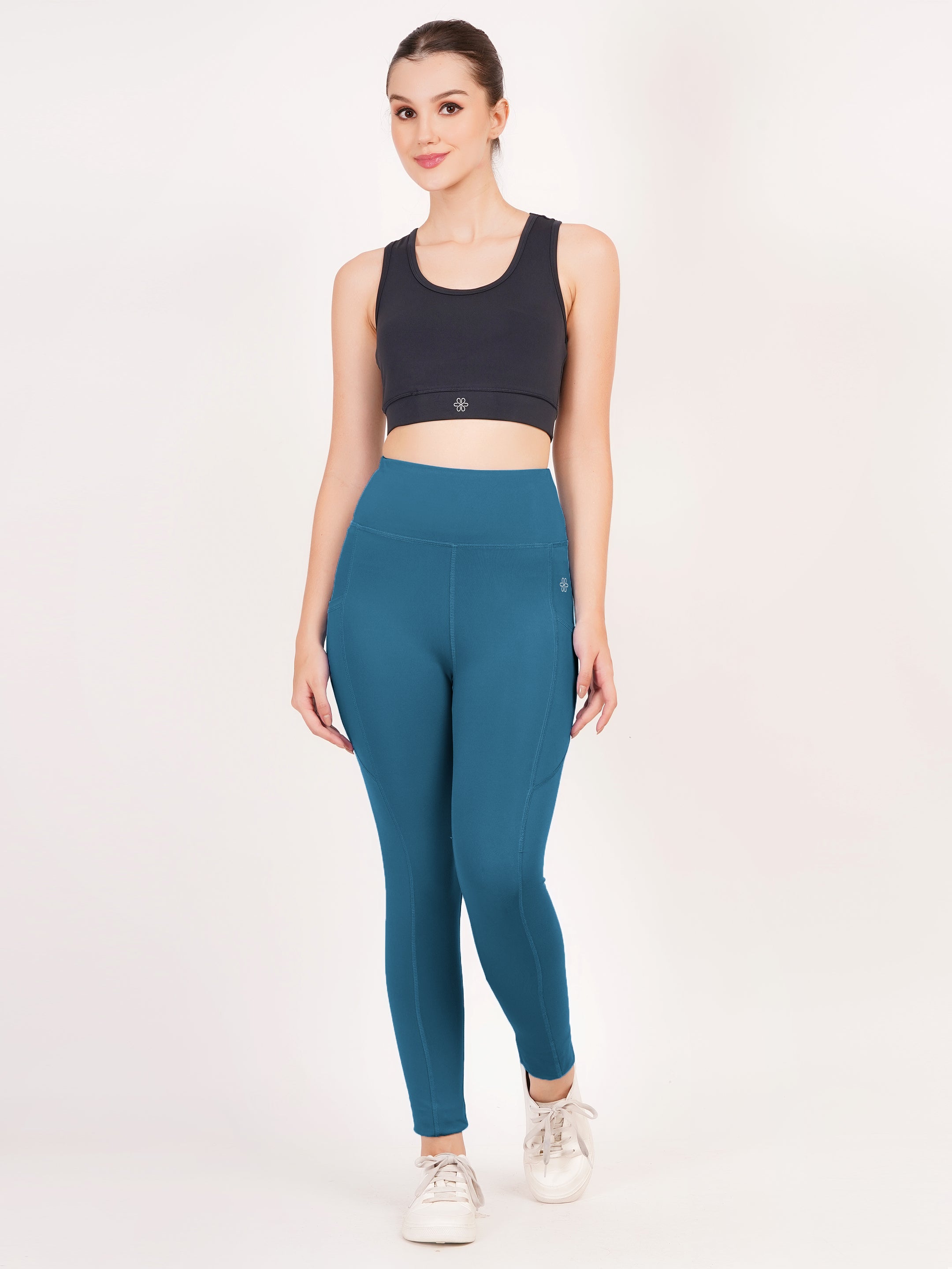 The Contour Ribbed Legging | Deep Tea