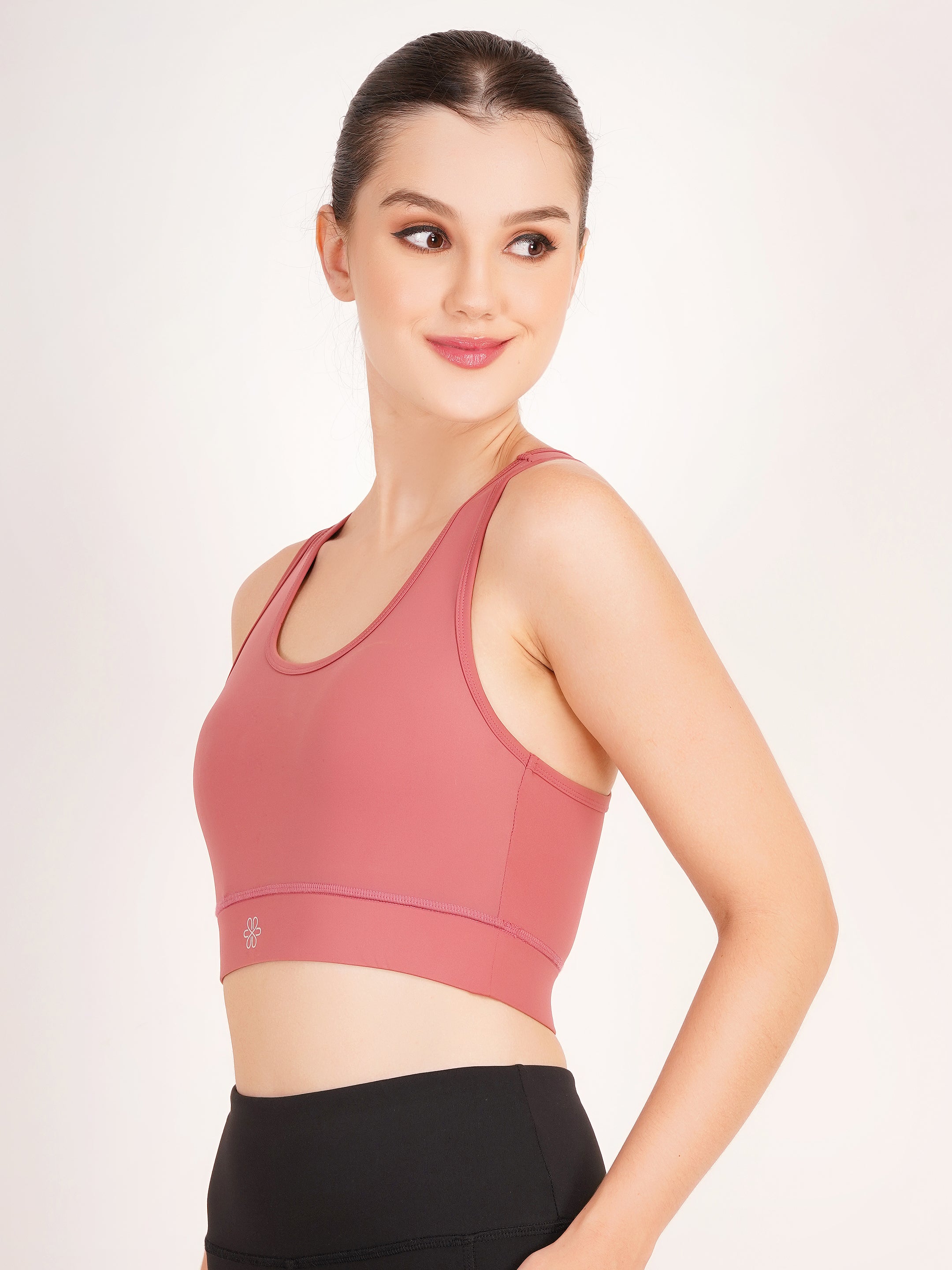 Classic Racerback Sports Bra | Dusty Rose