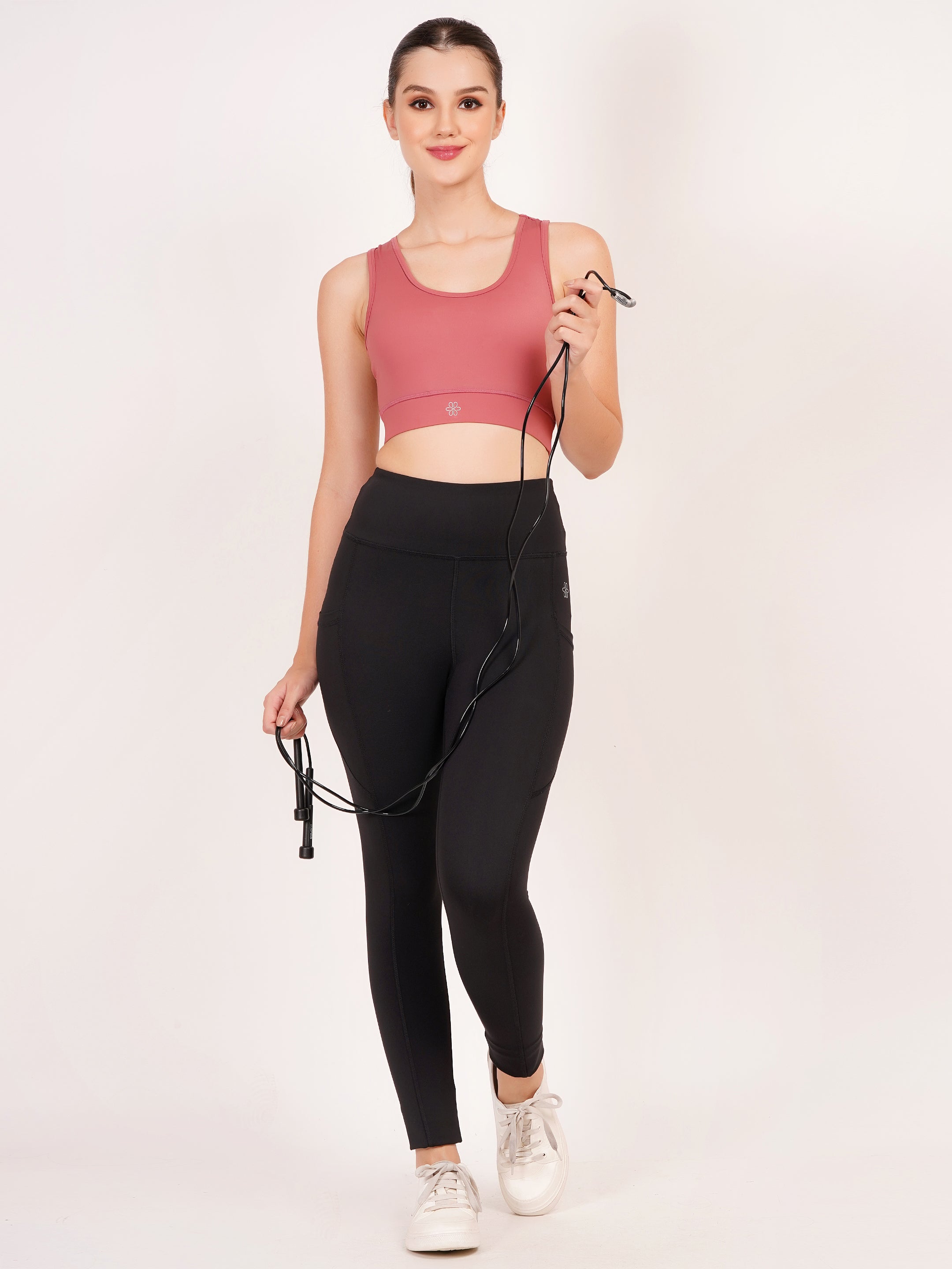 Classic Racerback Sports Bra | Dusty Rose