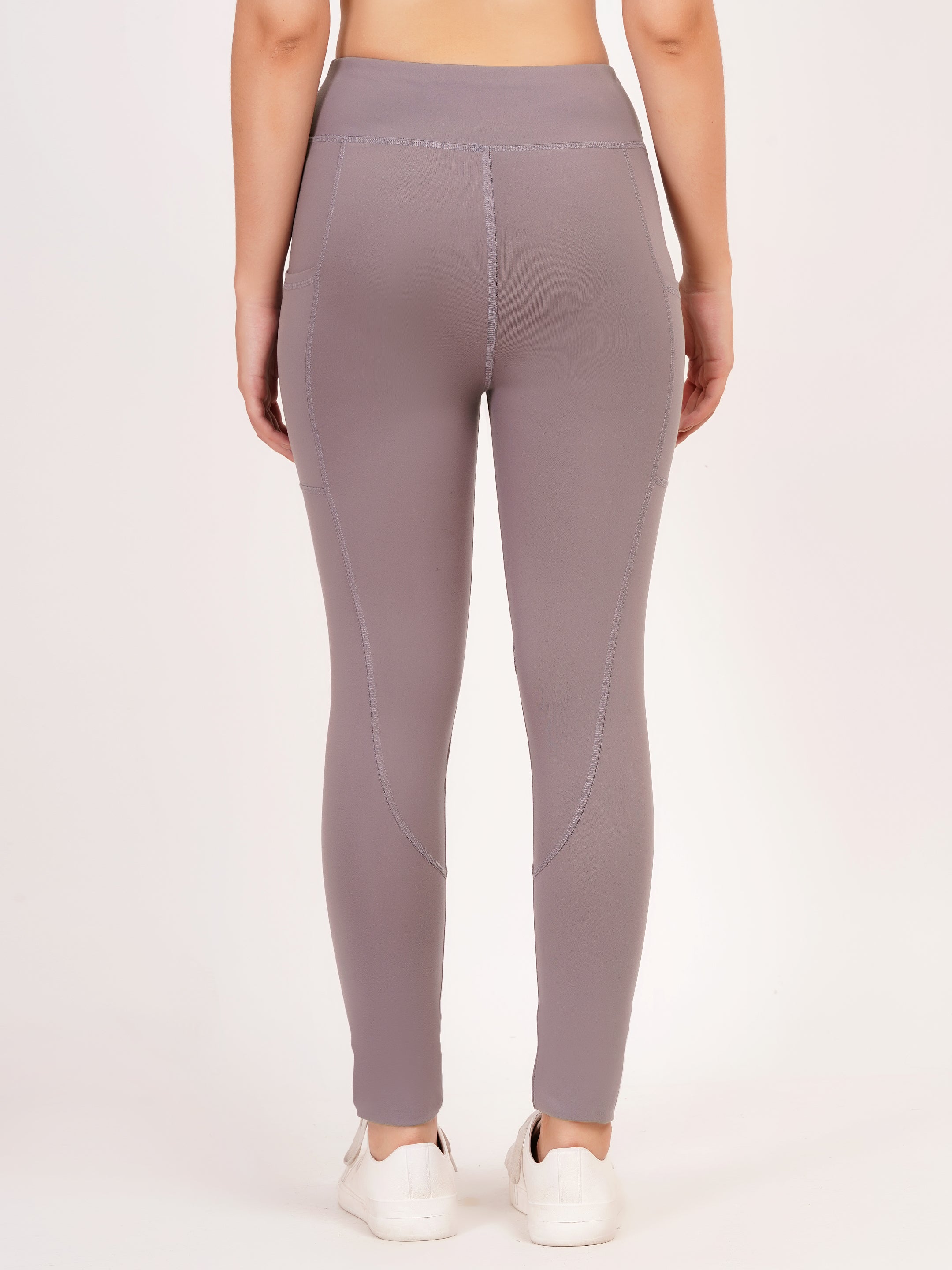 The Contour Ribbed Legging | Ash Lavender