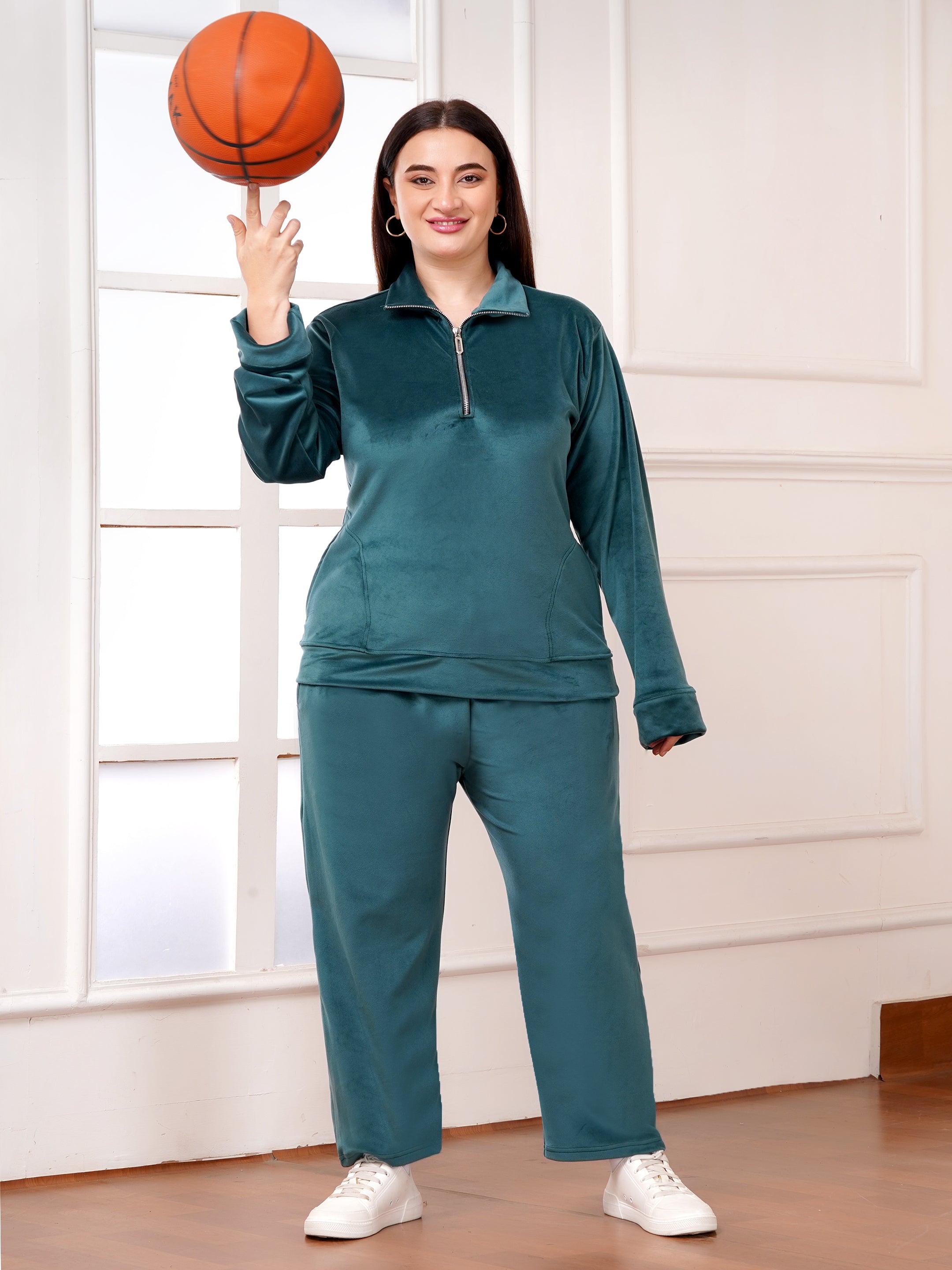 Luxury Winter Fleece Co-ord Set | Zip-Front Jacket & Relaxed Joggers