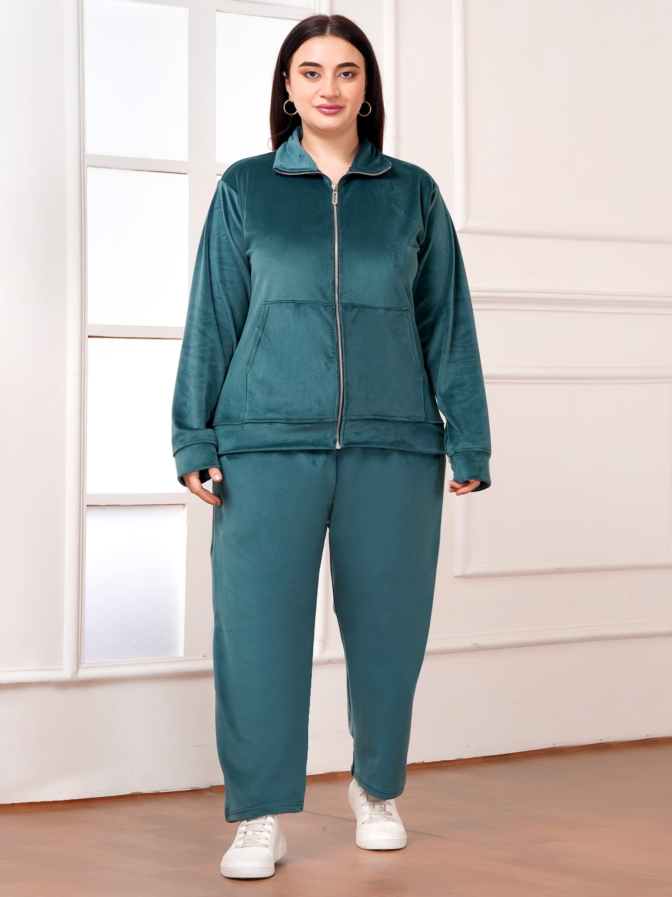 Luxury Winter Fleece Co-ord Set | Zip-Front Jacket & Relaxed Joggers