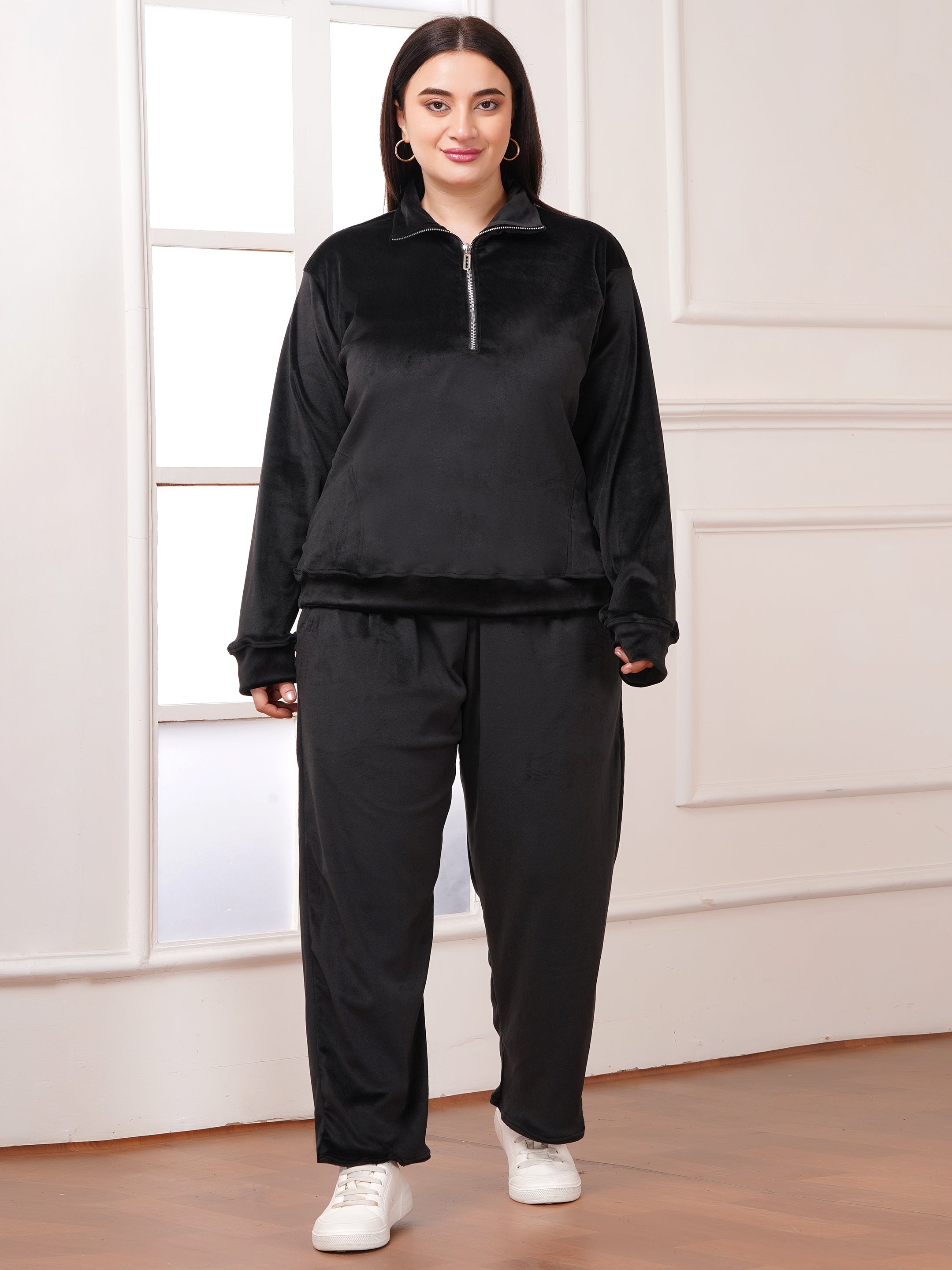 Luxury Winter Fleece Co-ord Set | Zip-Front Jacket & Relaxed Joggers