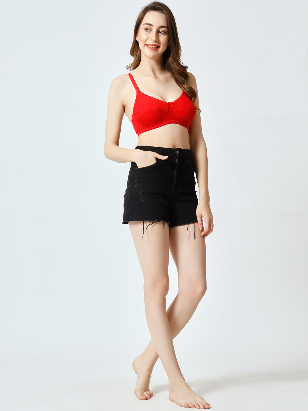 Effectinn Non-Padded Non-Wired Full Cup T-shirt, seamless Bra (1256)