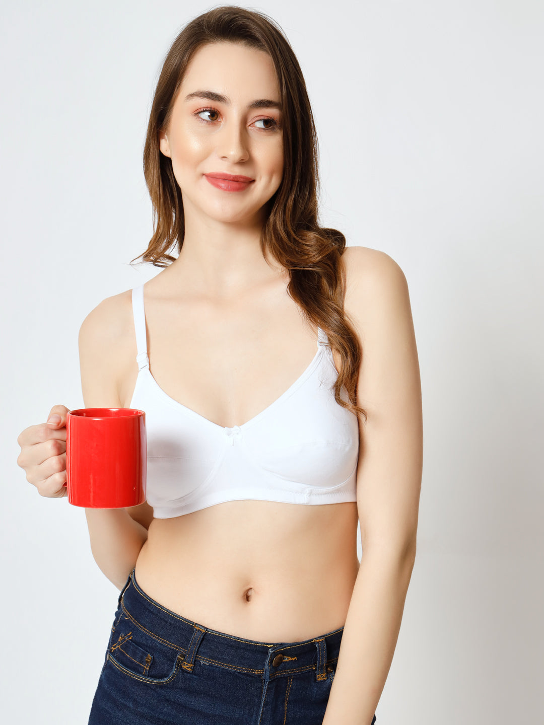 Effectinn Non-Padded Non-Wired Full Cup T-shirt, seamless Bra (1256)