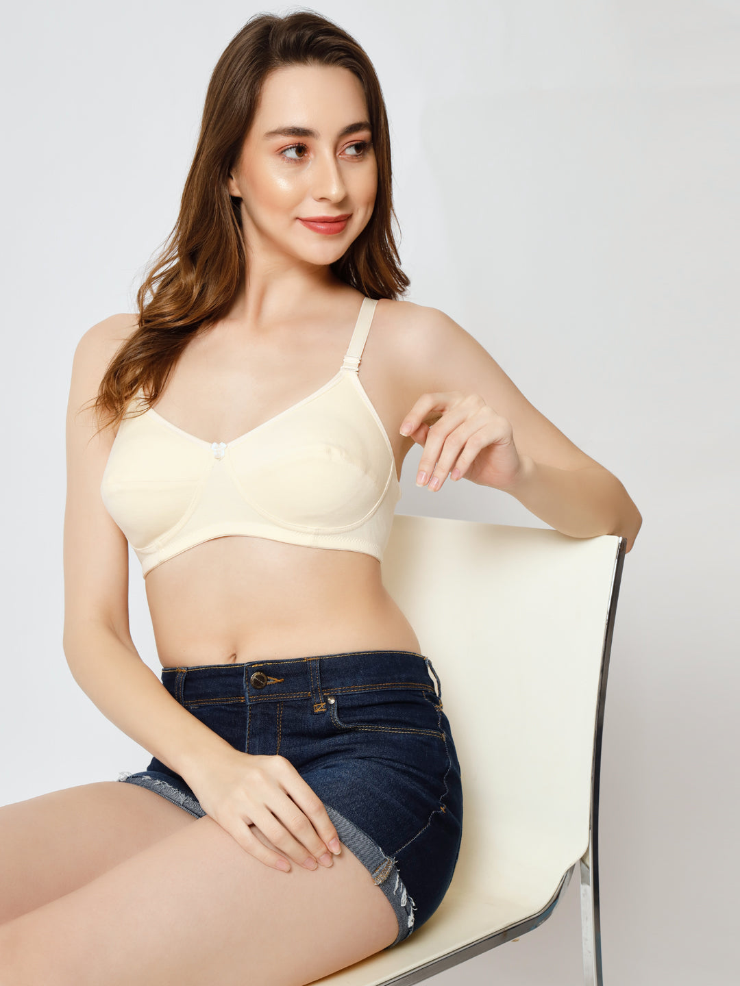 Effectinn Non-Padded Non-Wired Full Cup T-shirt, seamless Bra (1256)